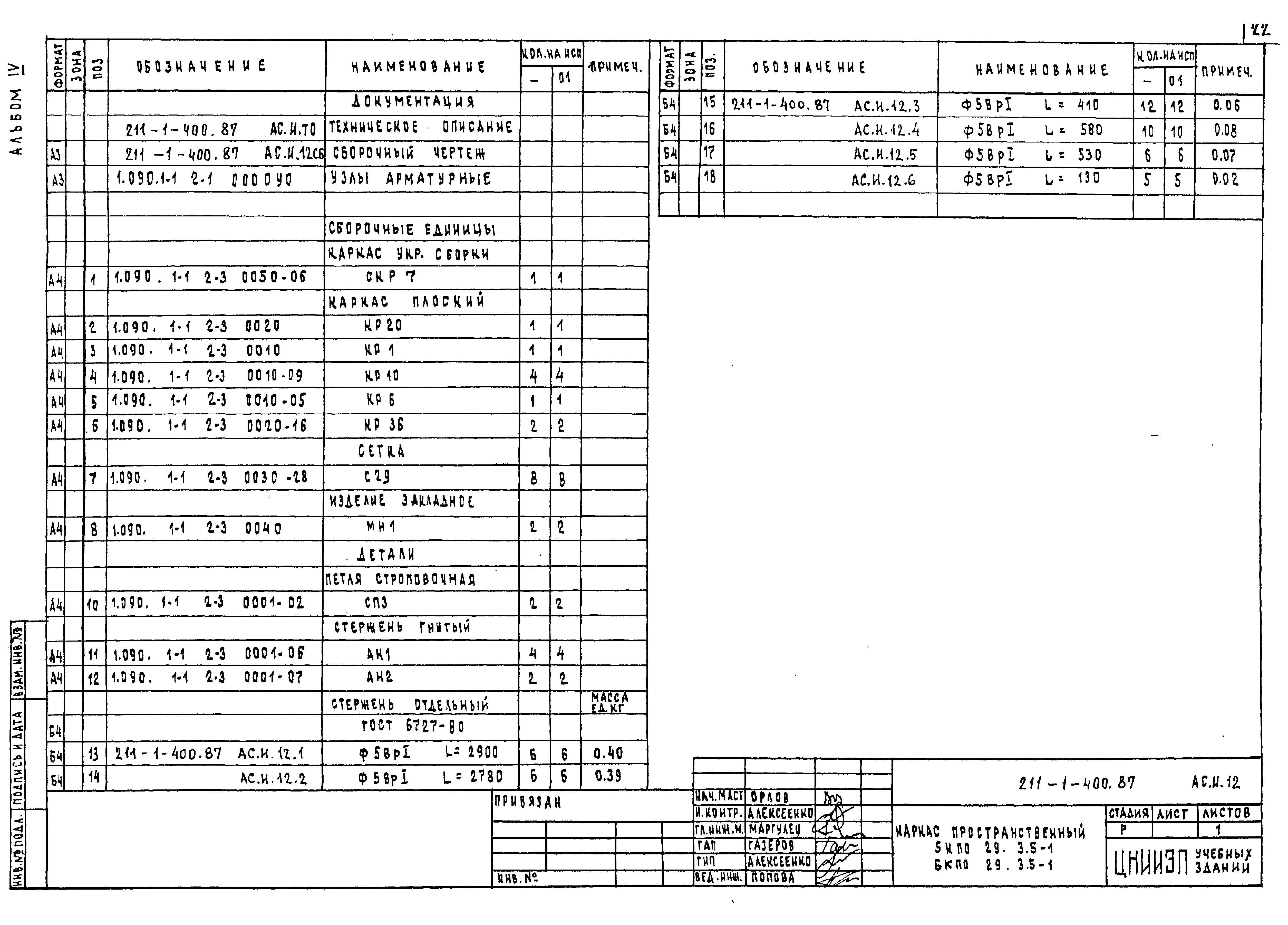 Типовой проект 211-1-400.87