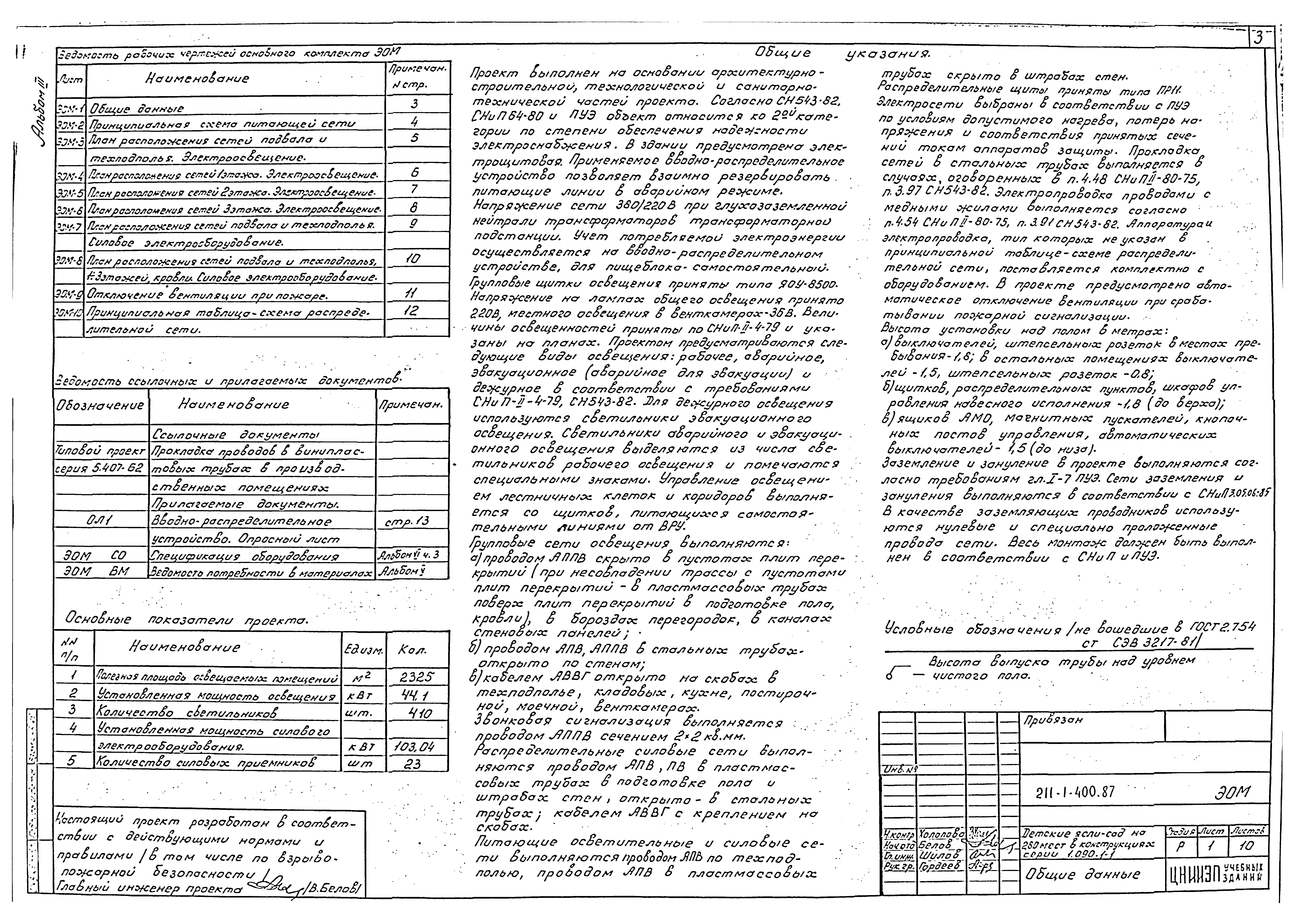 Типовой проект 211-1-400.87
