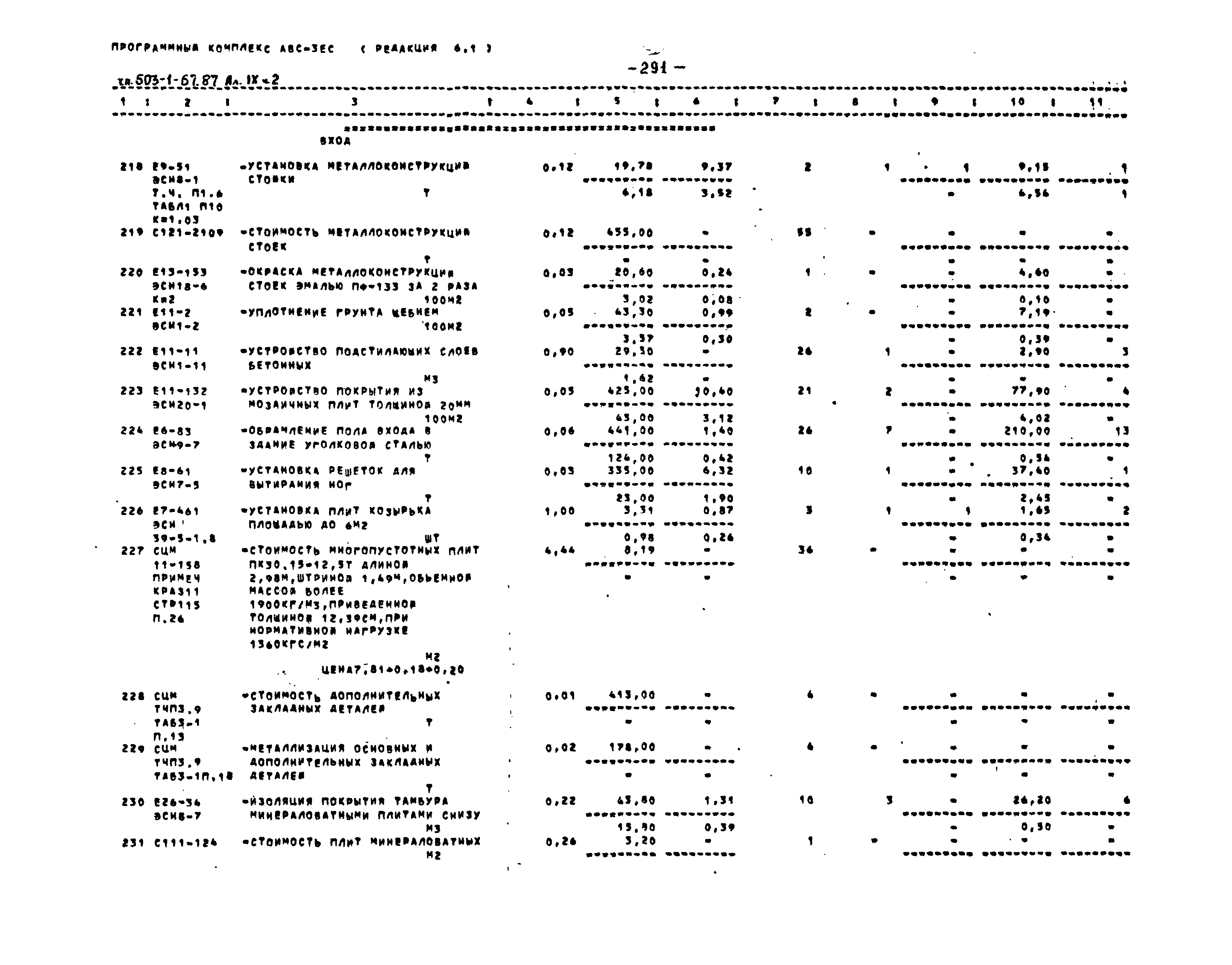 Типовой проект 503-1-67.87