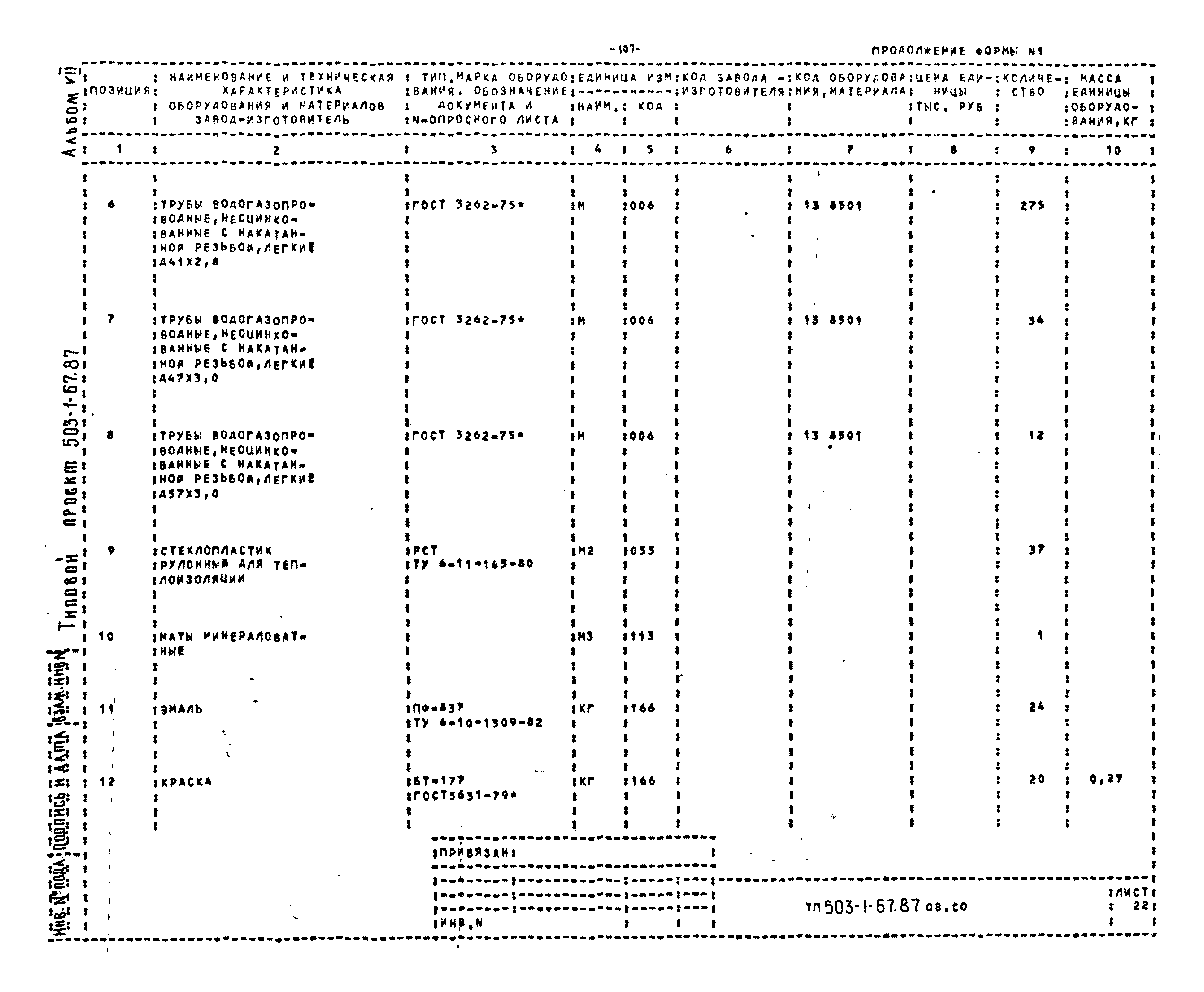 Типовой проект 503-1-67.87
