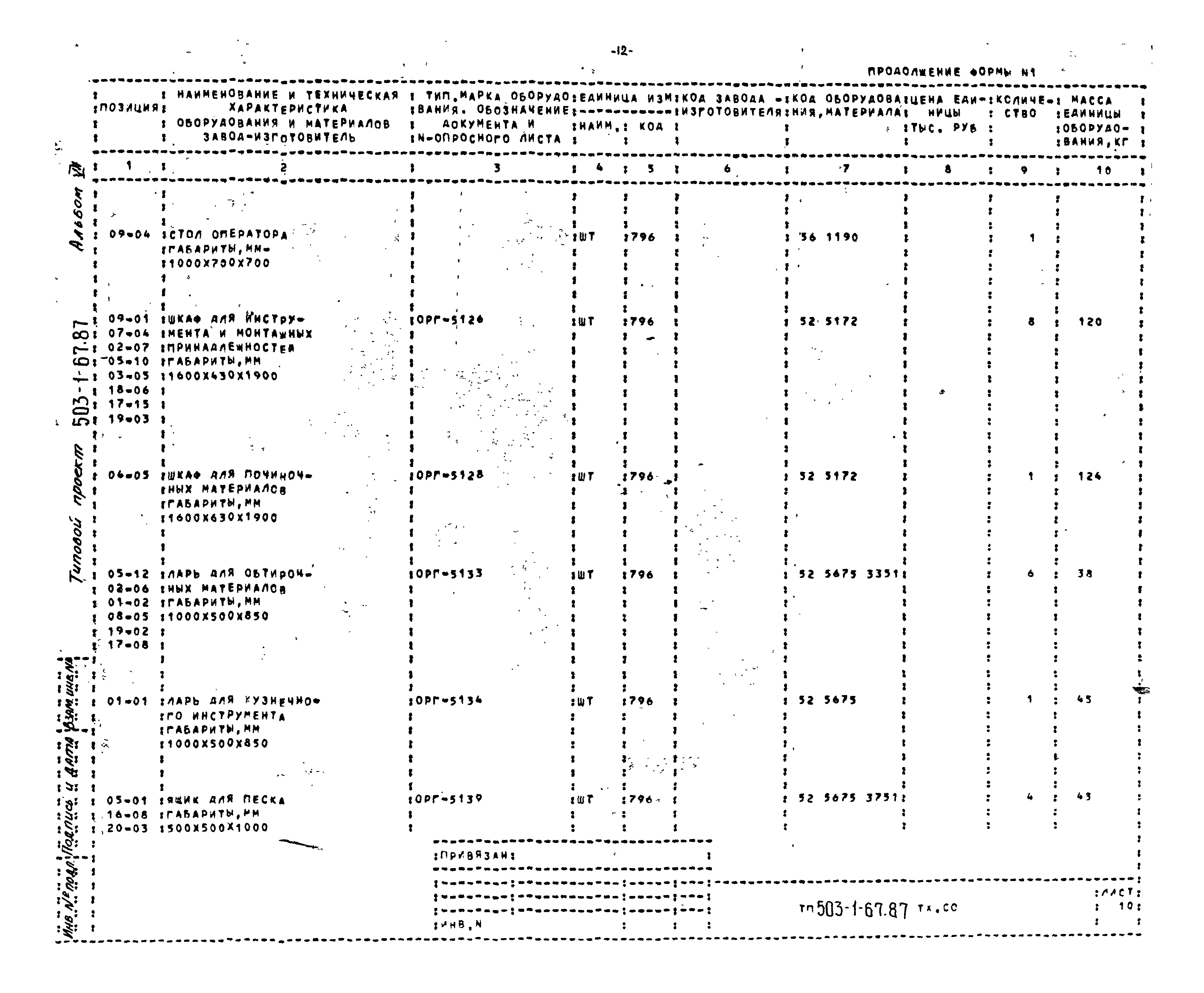Типовой проект 503-1-67.87
