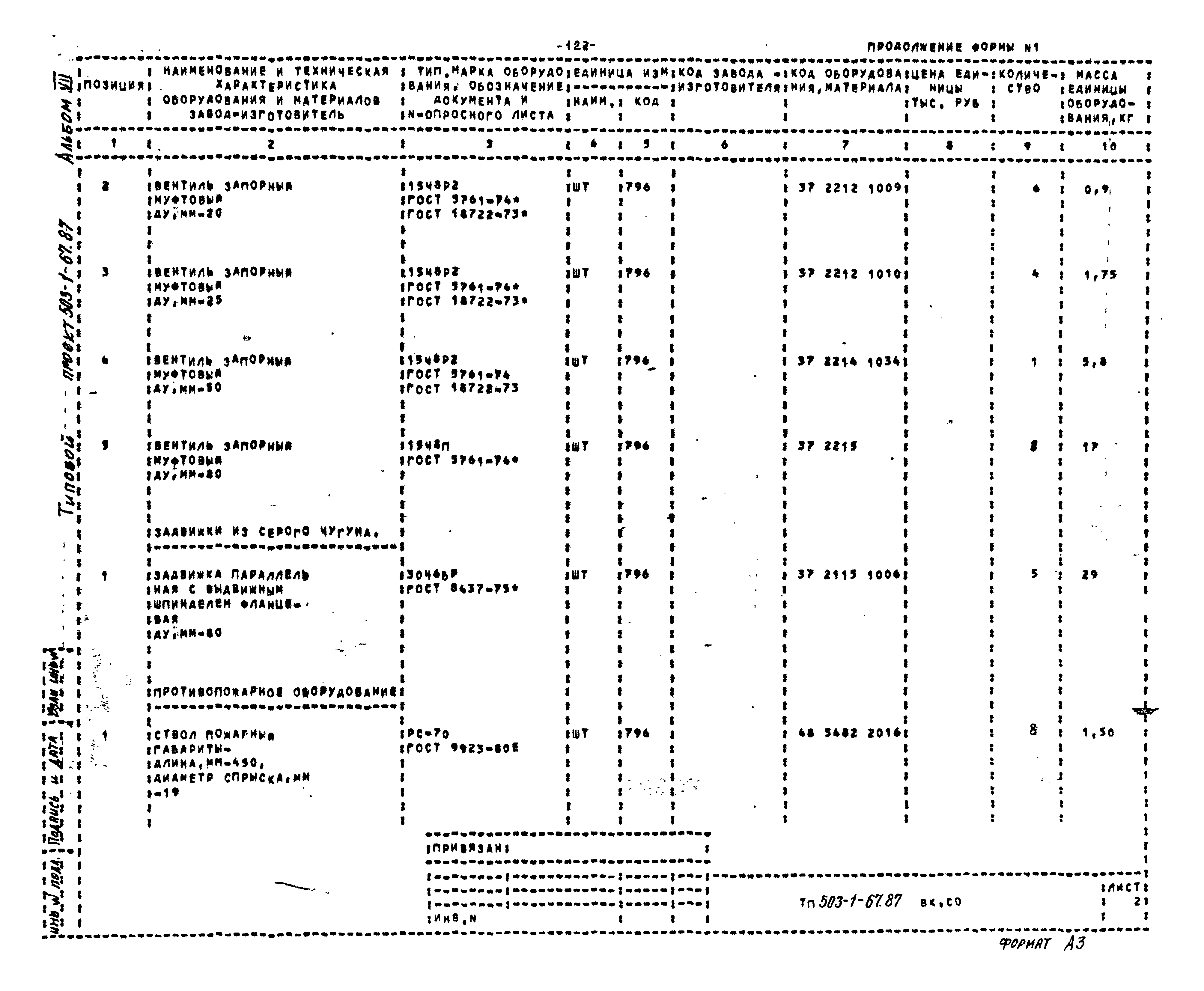 Типовой проект 503-1-67.87