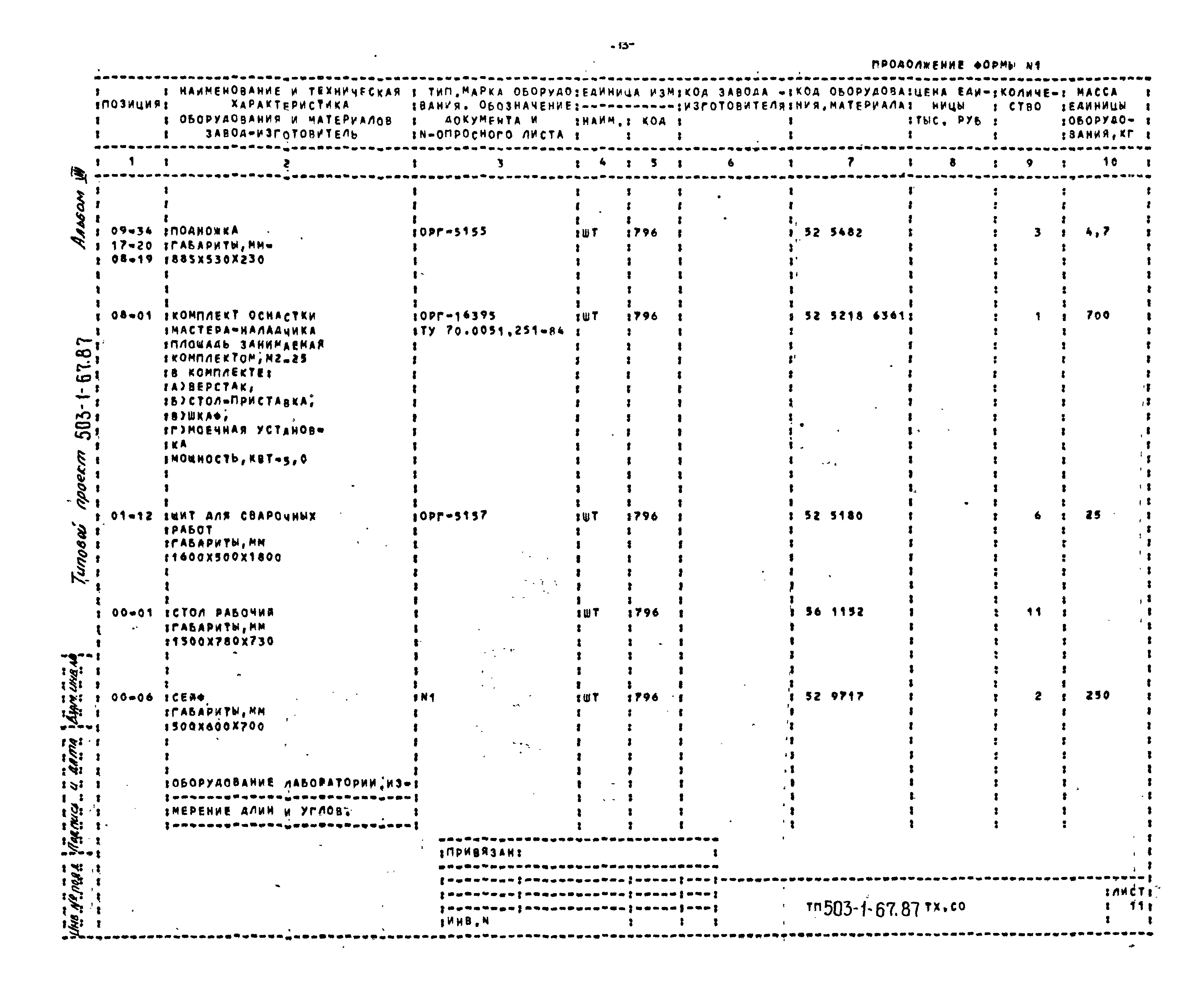 Типовой проект 503-1-67.87