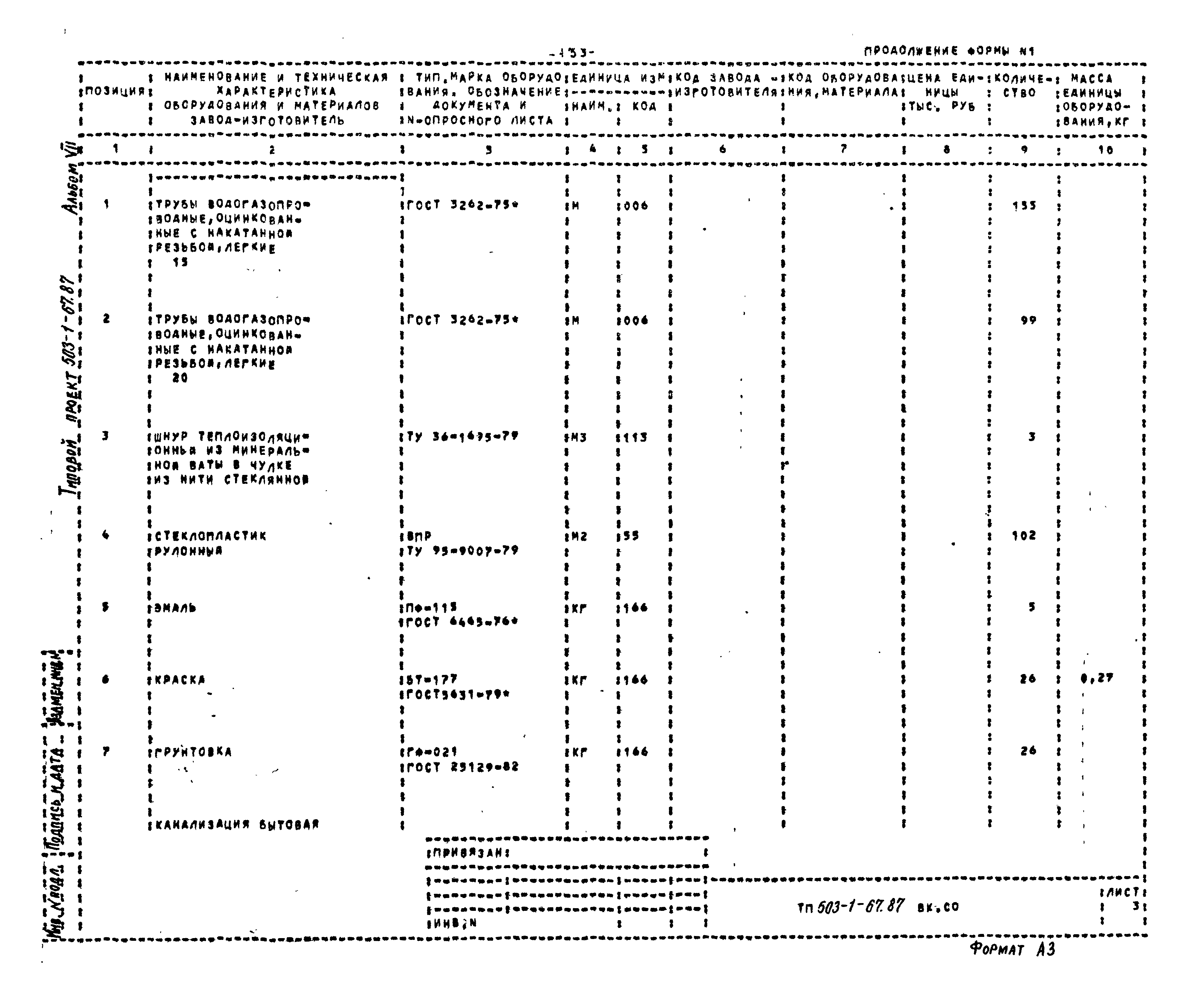 Типовой проект 503-1-67.87