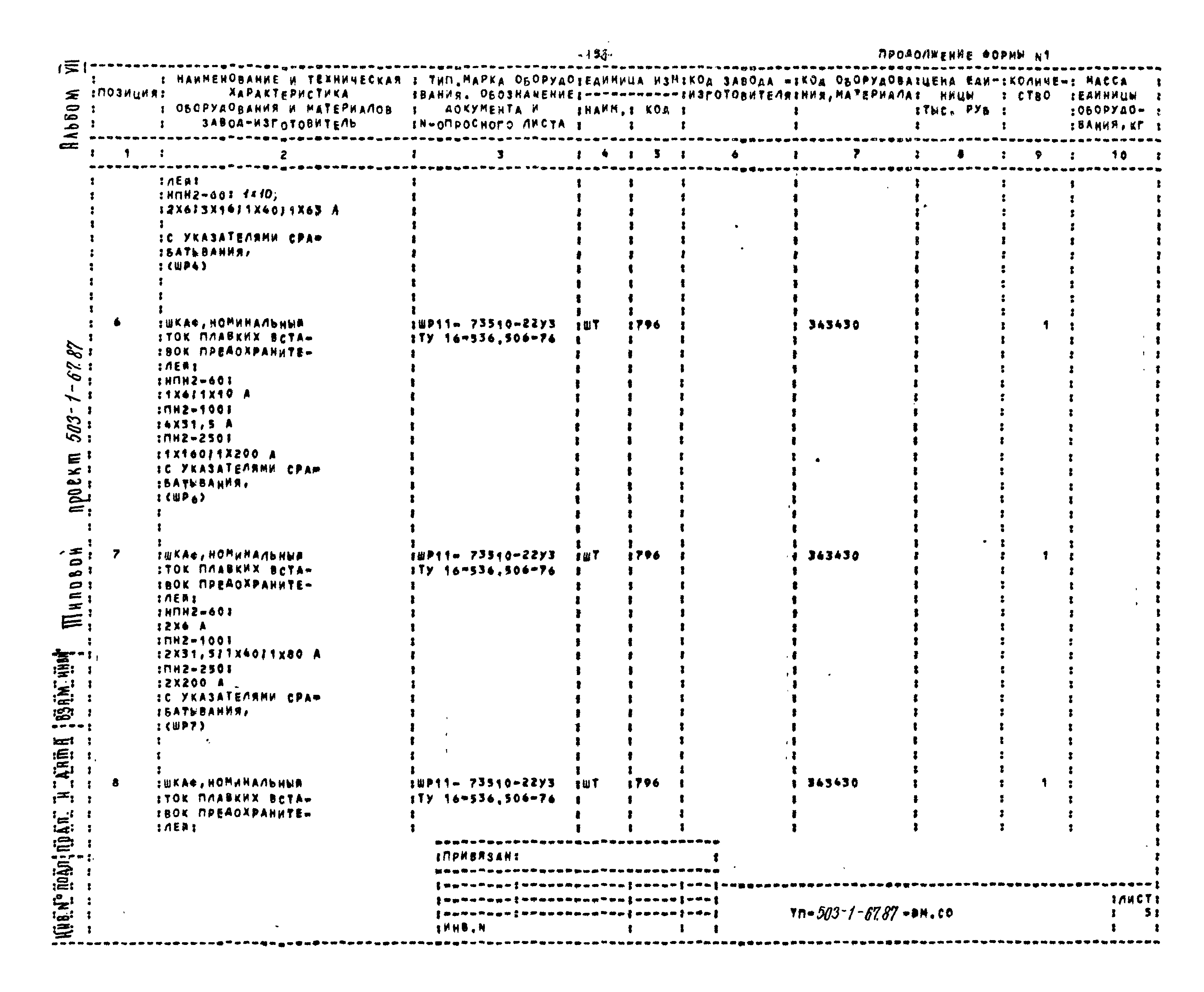 Типовой проект 503-1-67.87