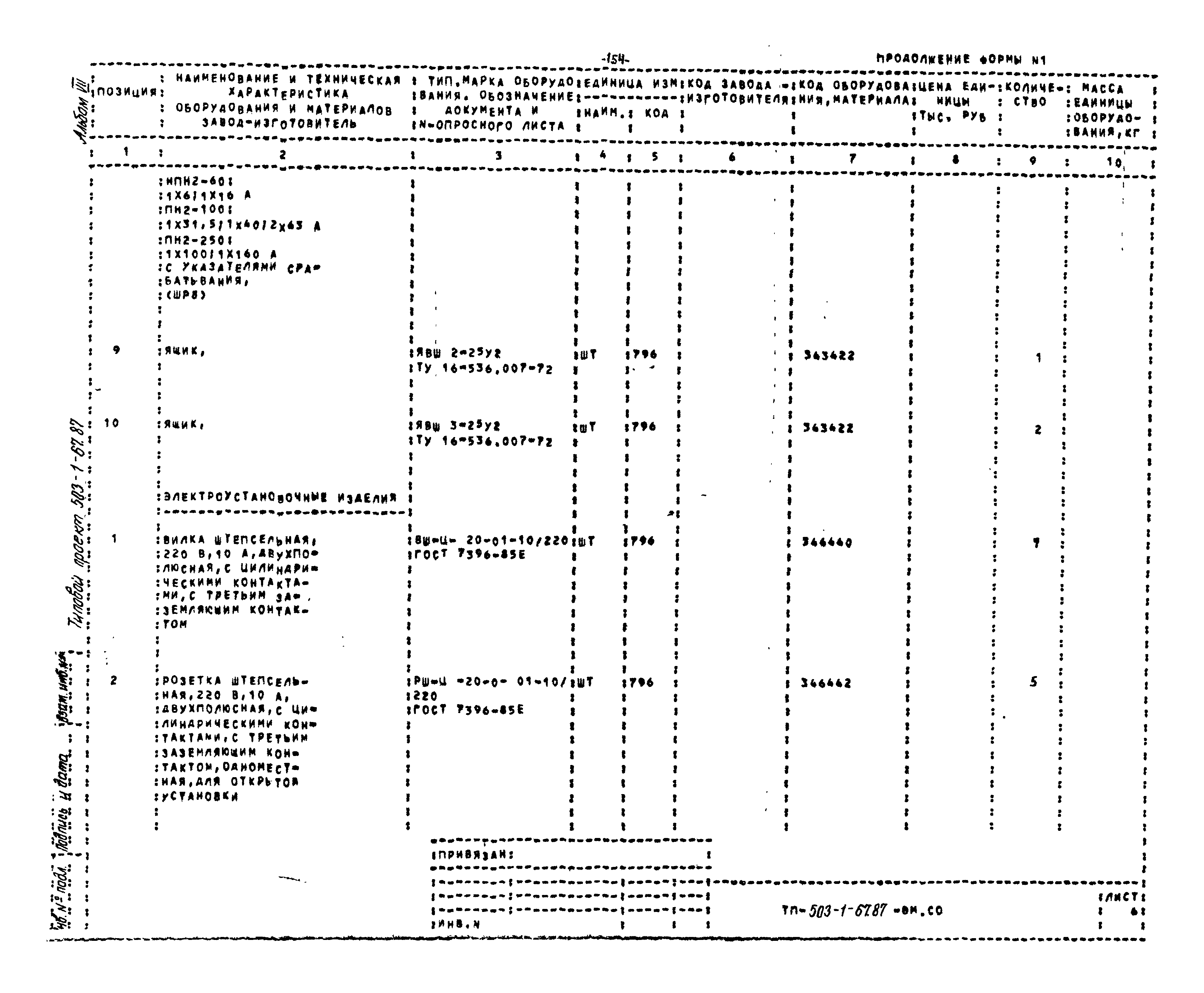 Типовой проект 503-1-67.87