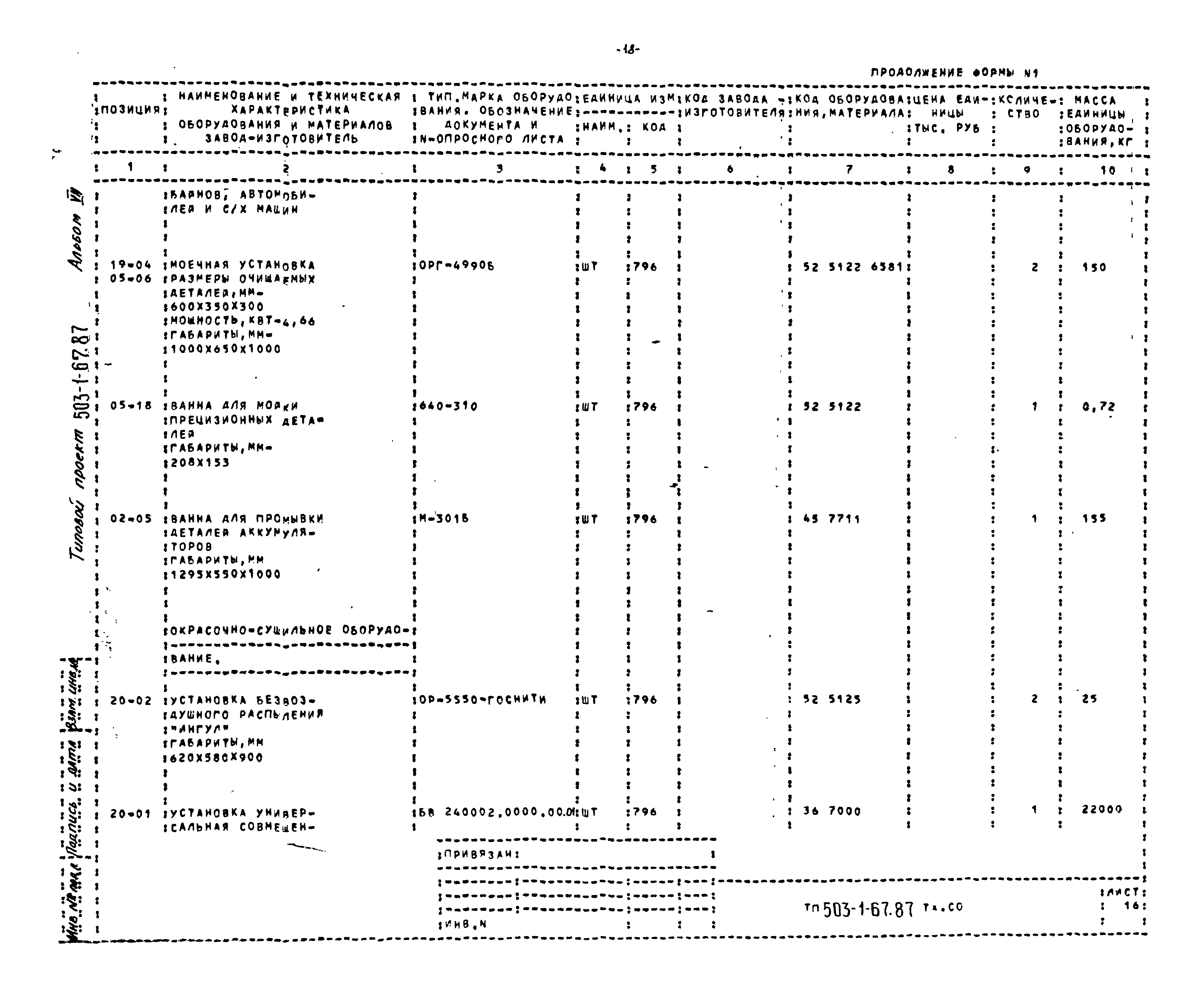 Типовой проект 503-1-67.87