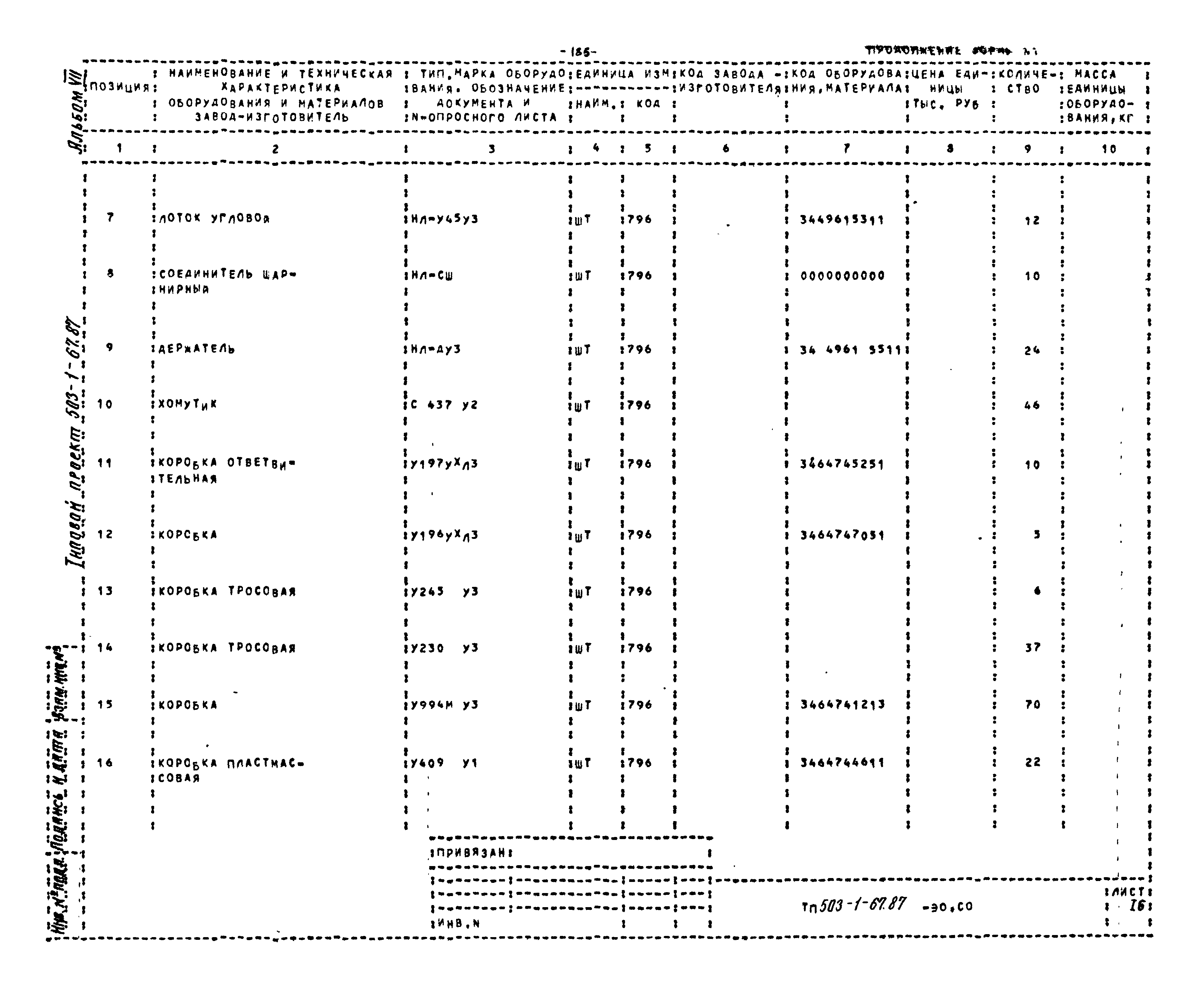 Типовой проект 503-1-67.87