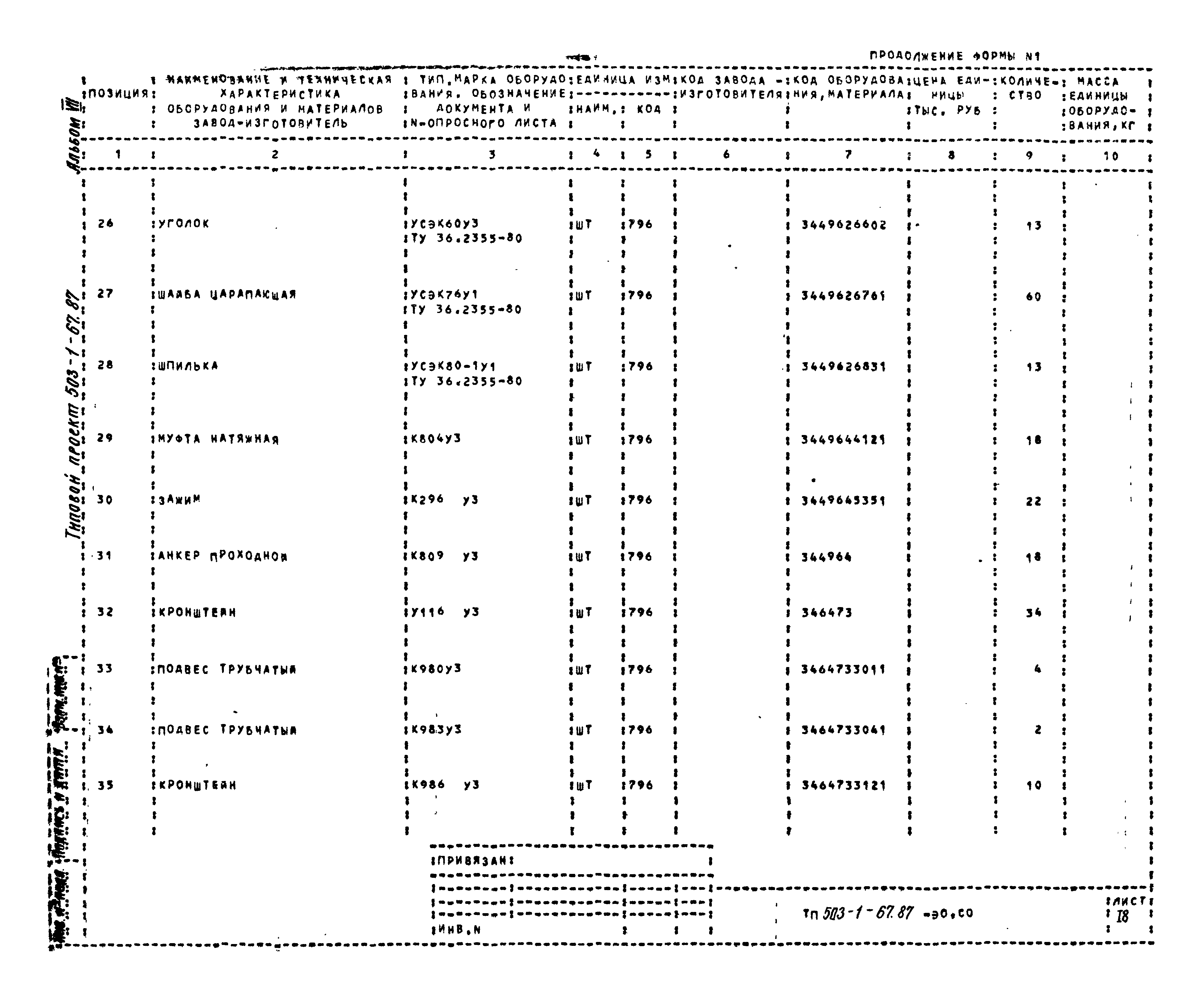 Типовой проект 503-1-67.87