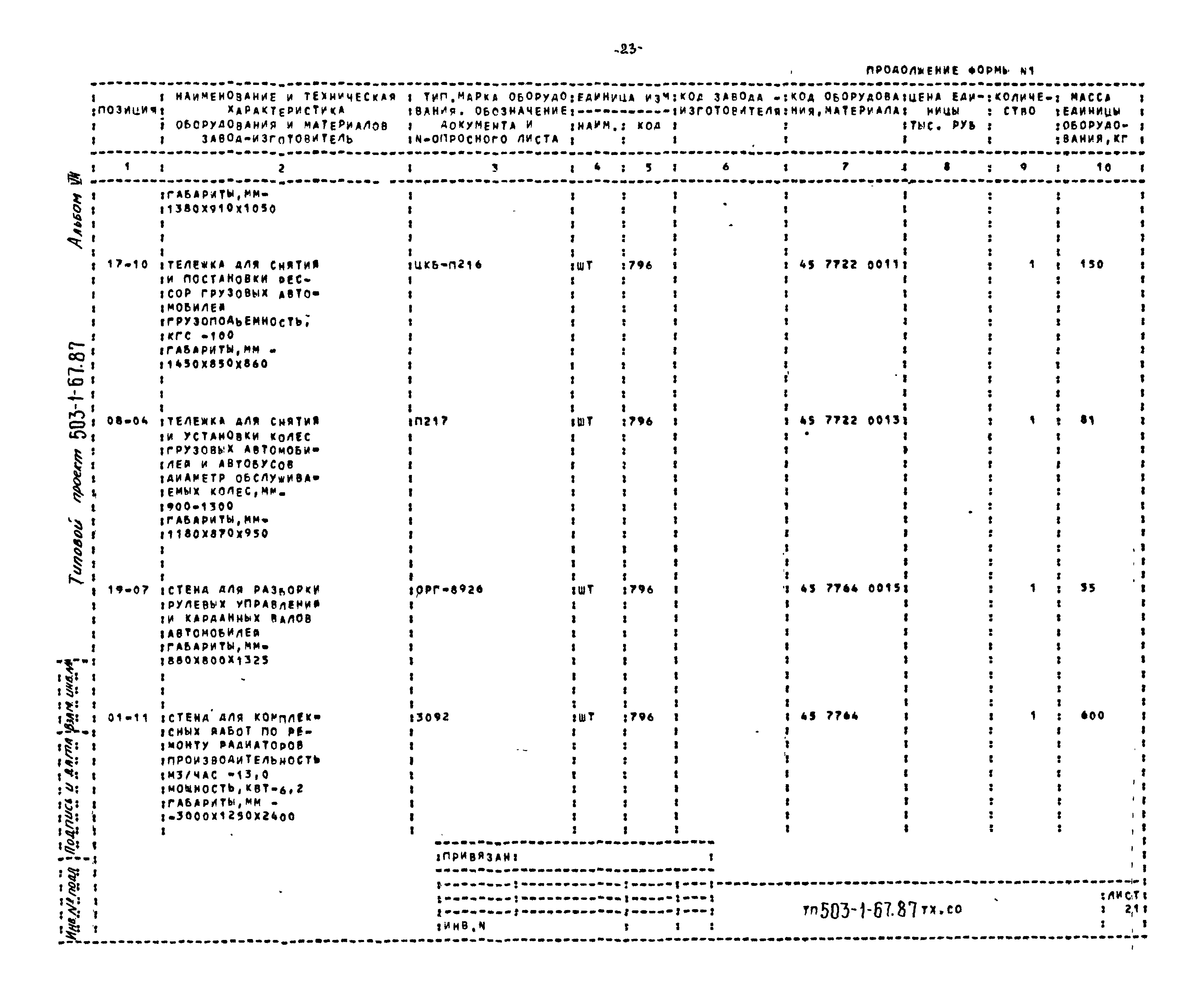 Типовой проект 503-1-67.87