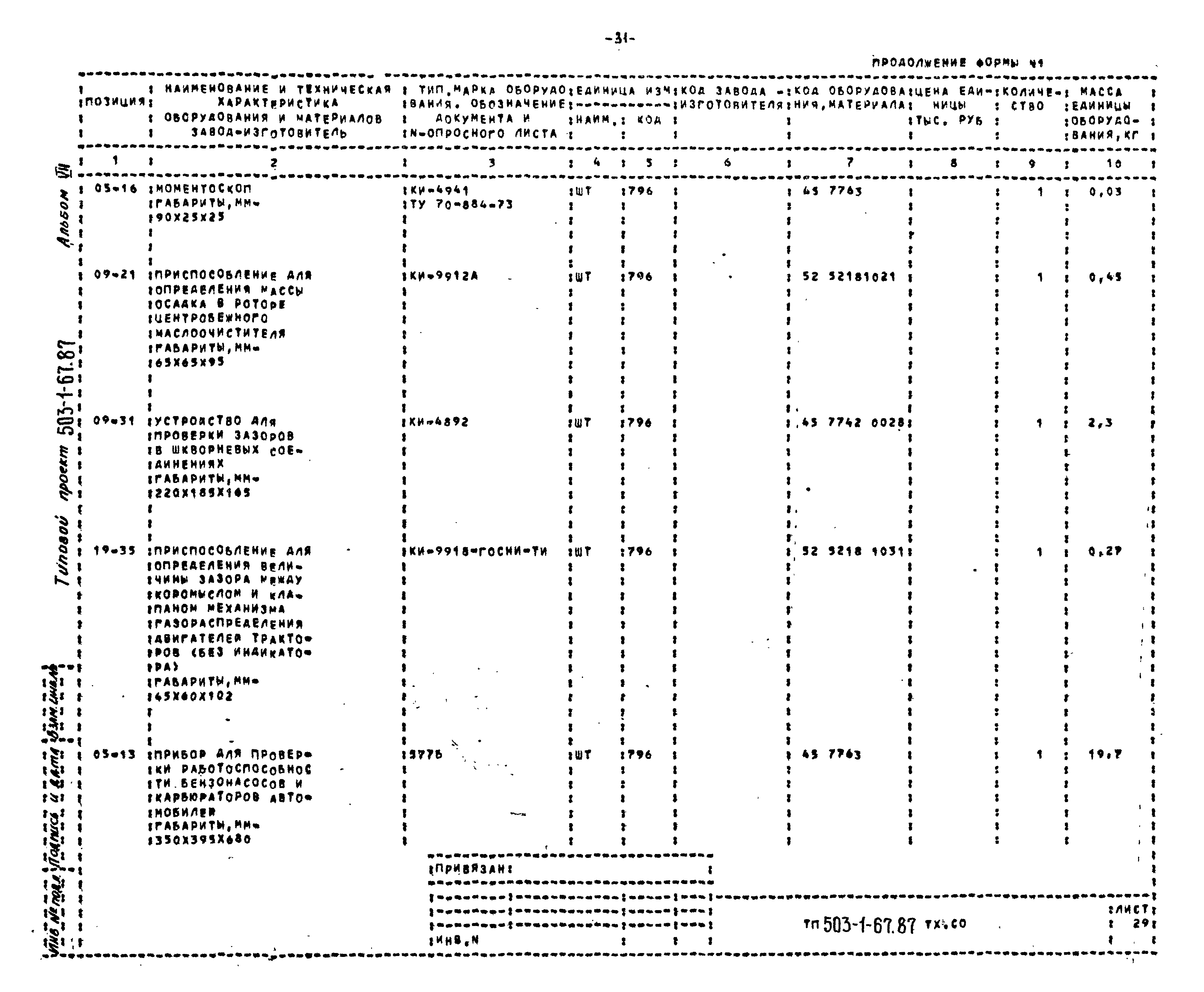 Типовой проект 503-1-67.87