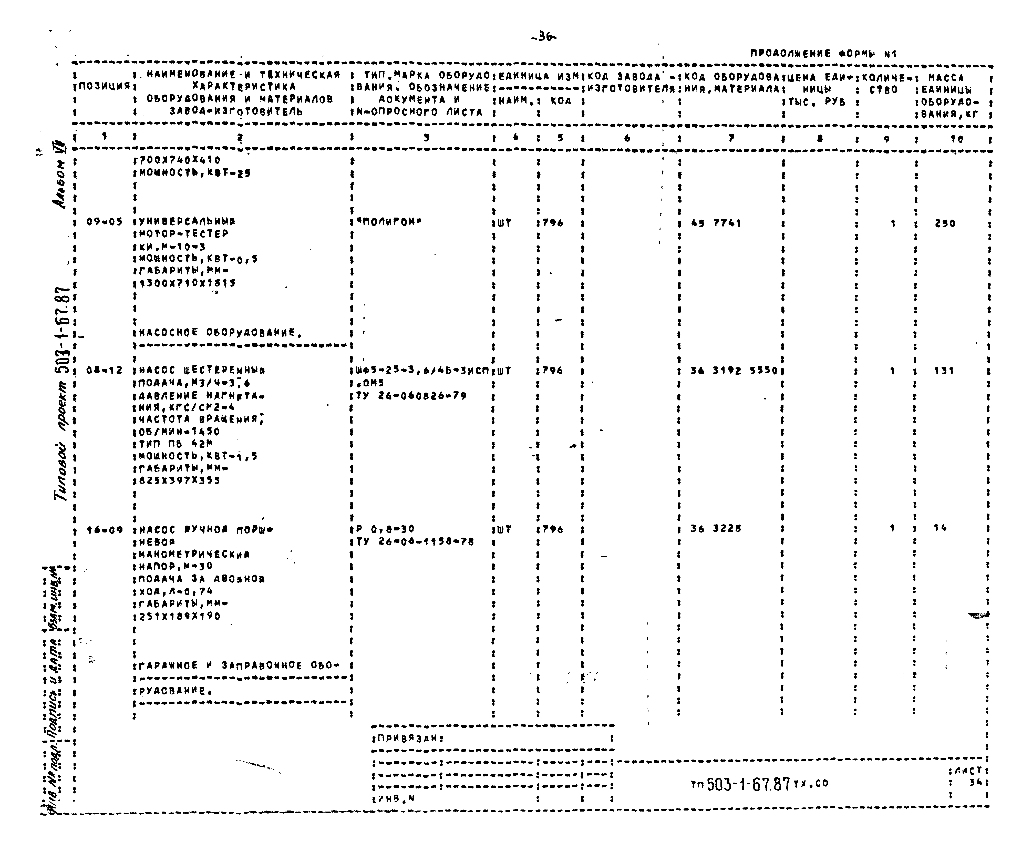 Типовой проект 503-1-67.87