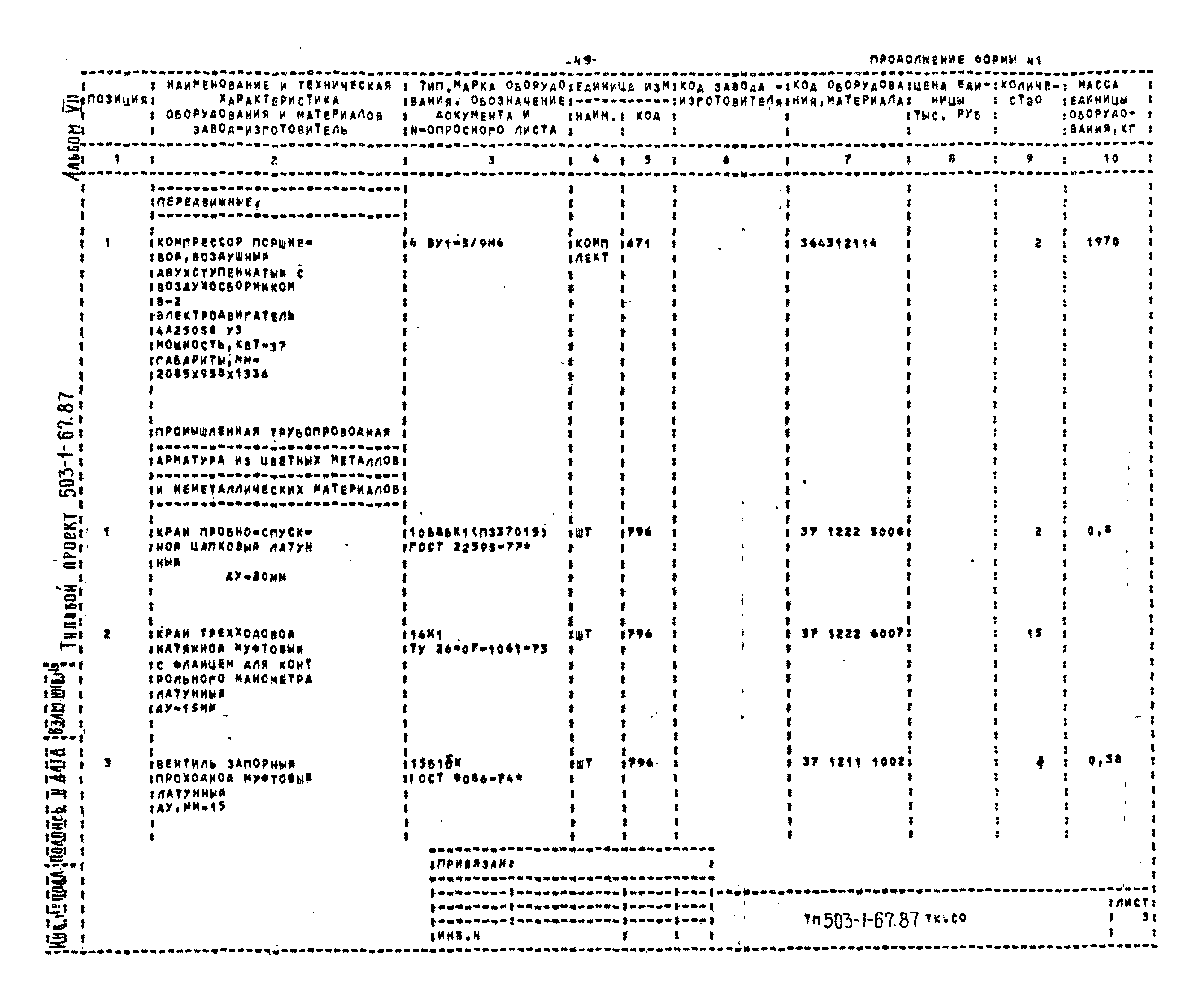 Типовой проект 503-1-67.87