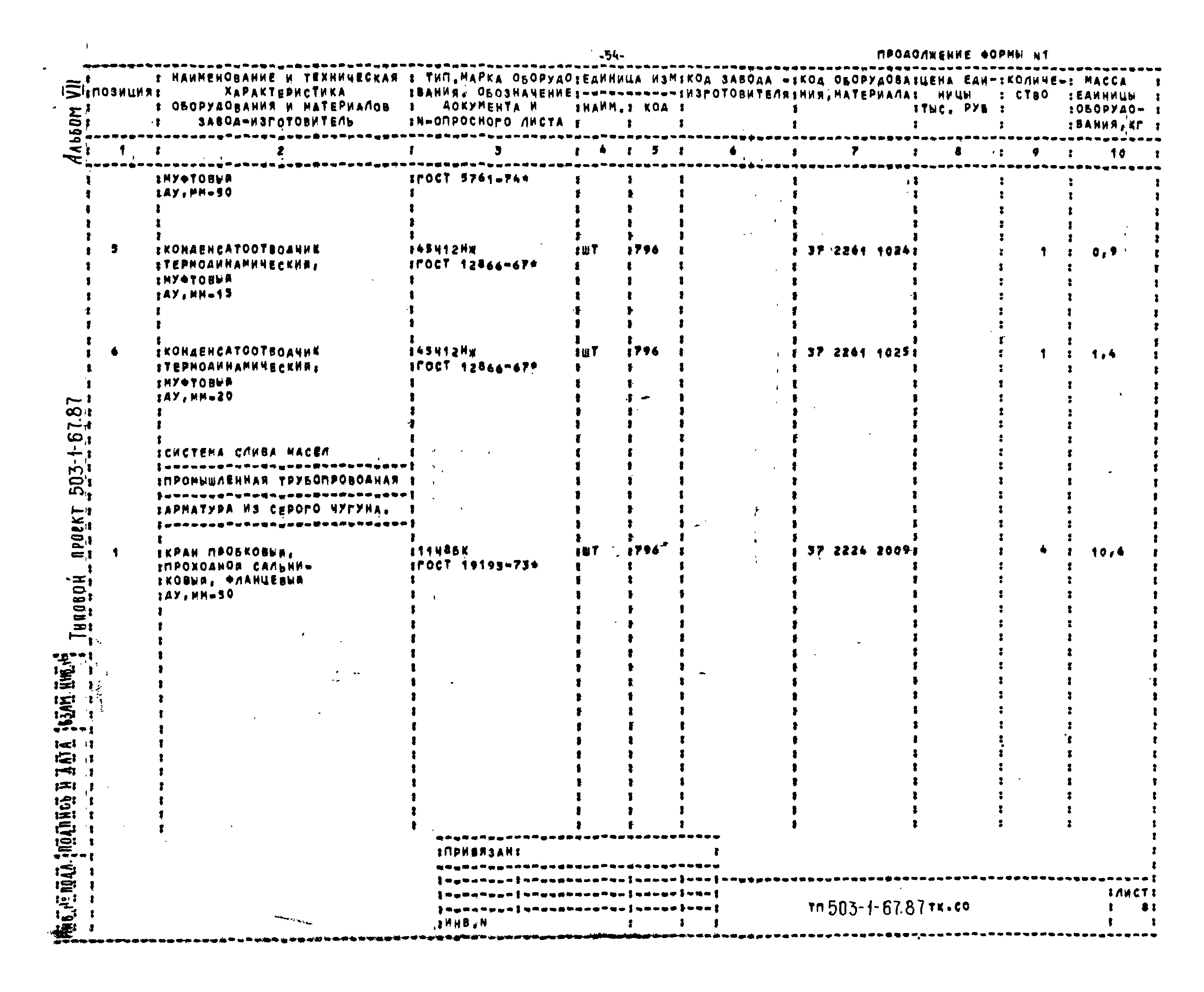 Типовой проект 503-1-67.87