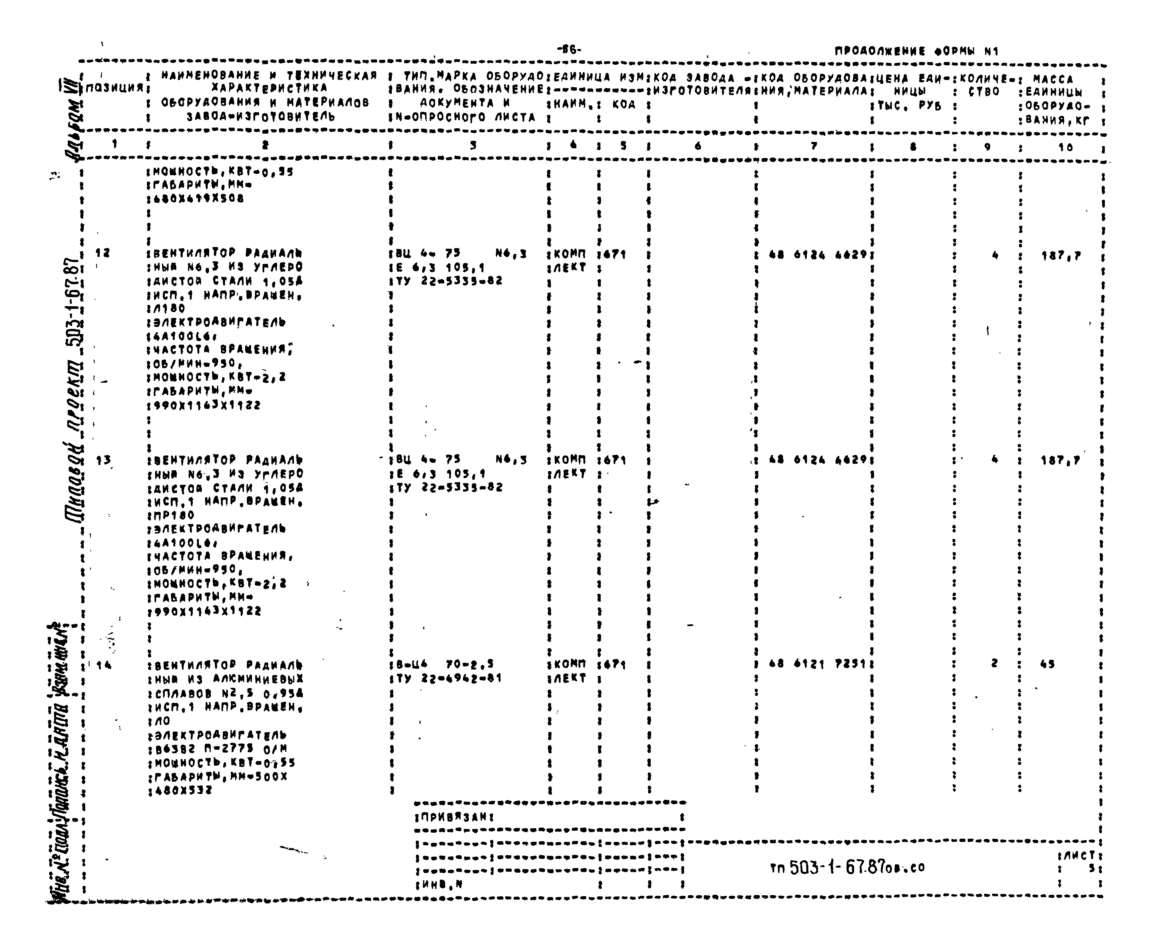 Типовой проект 503-1-67.87