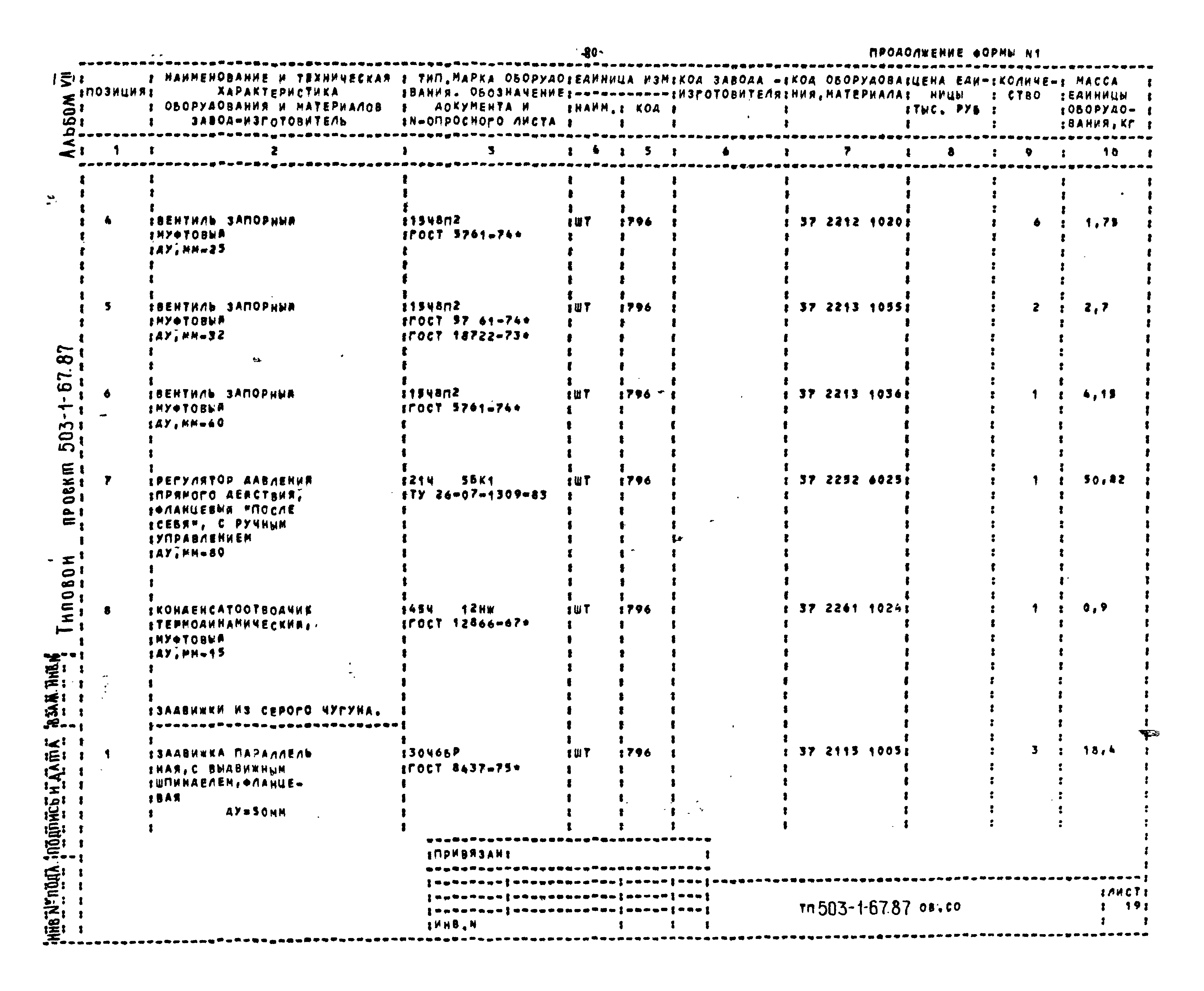 Типовой проект 503-1-67.87