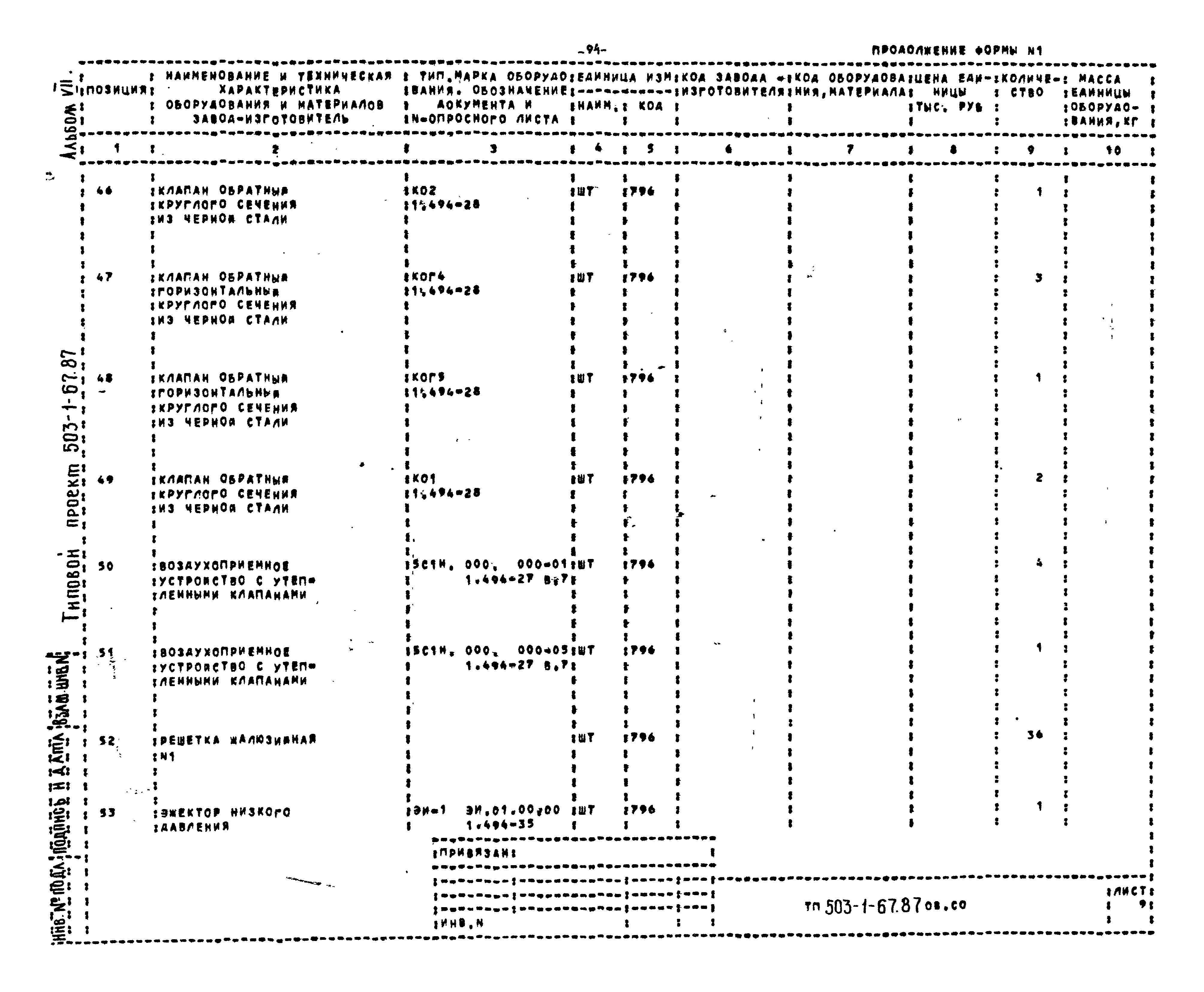 Типовой проект 503-1-67.87