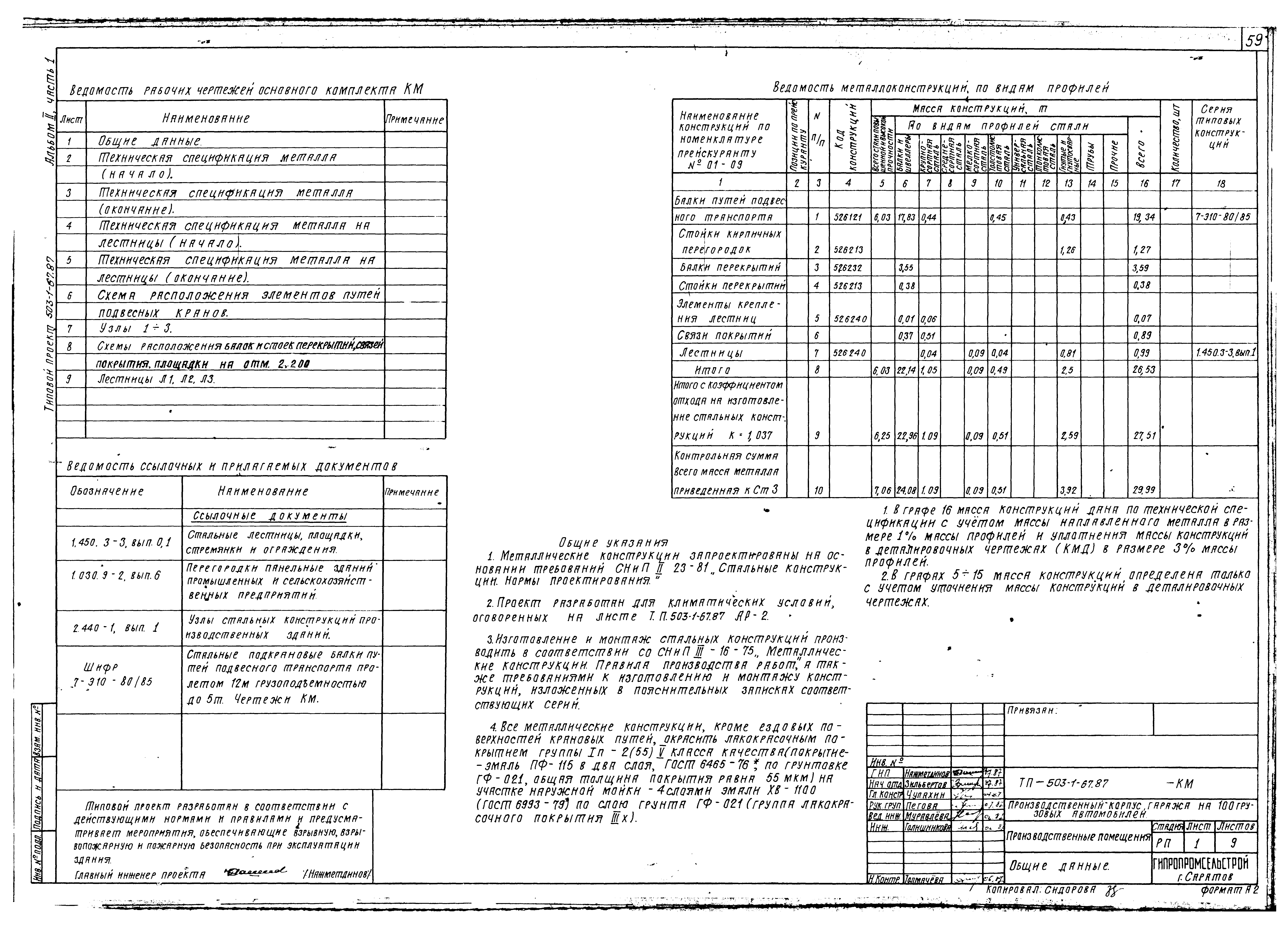 Типовой проект 503-1-67.87