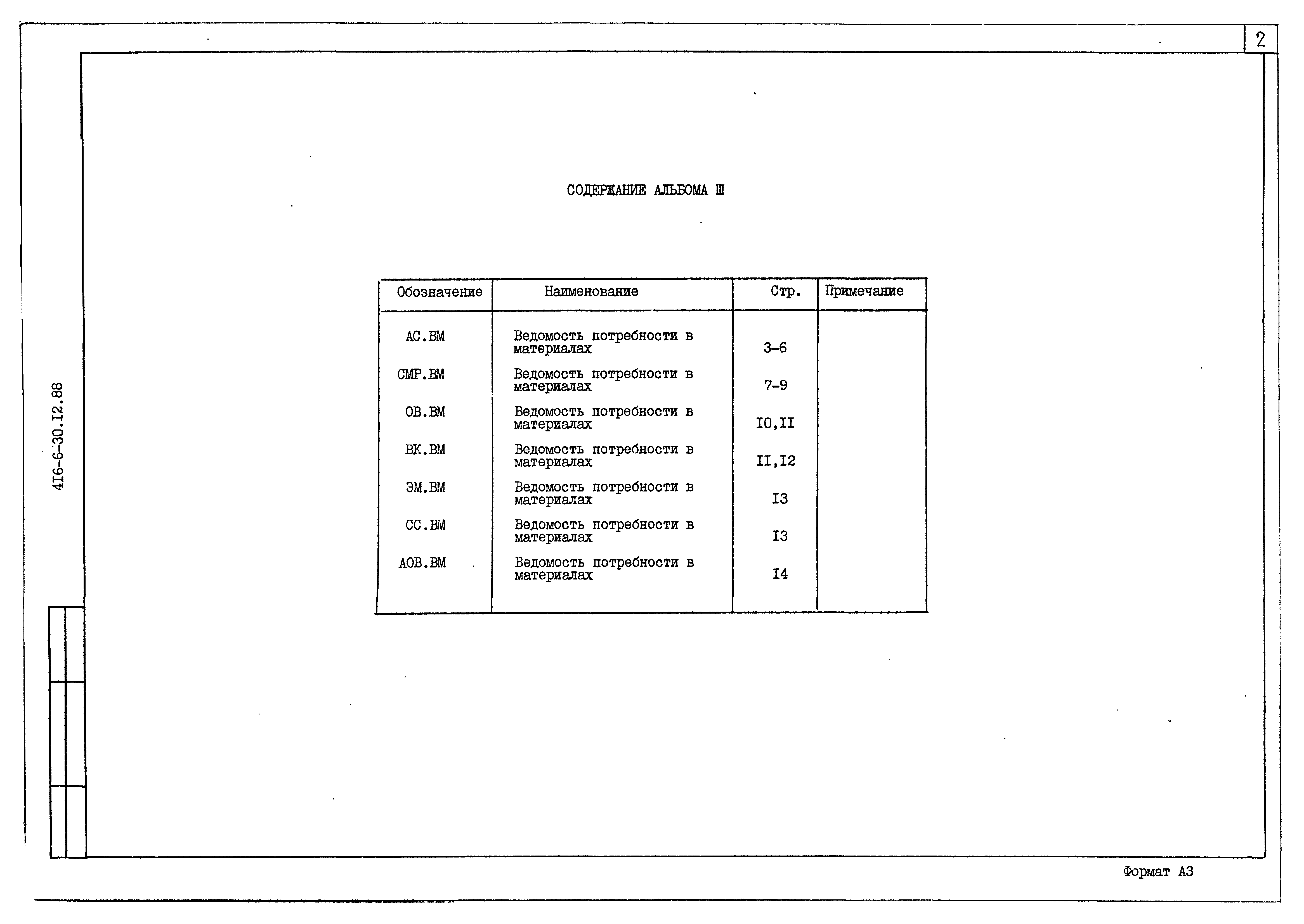 Типовой проект 416-6-30.12.88