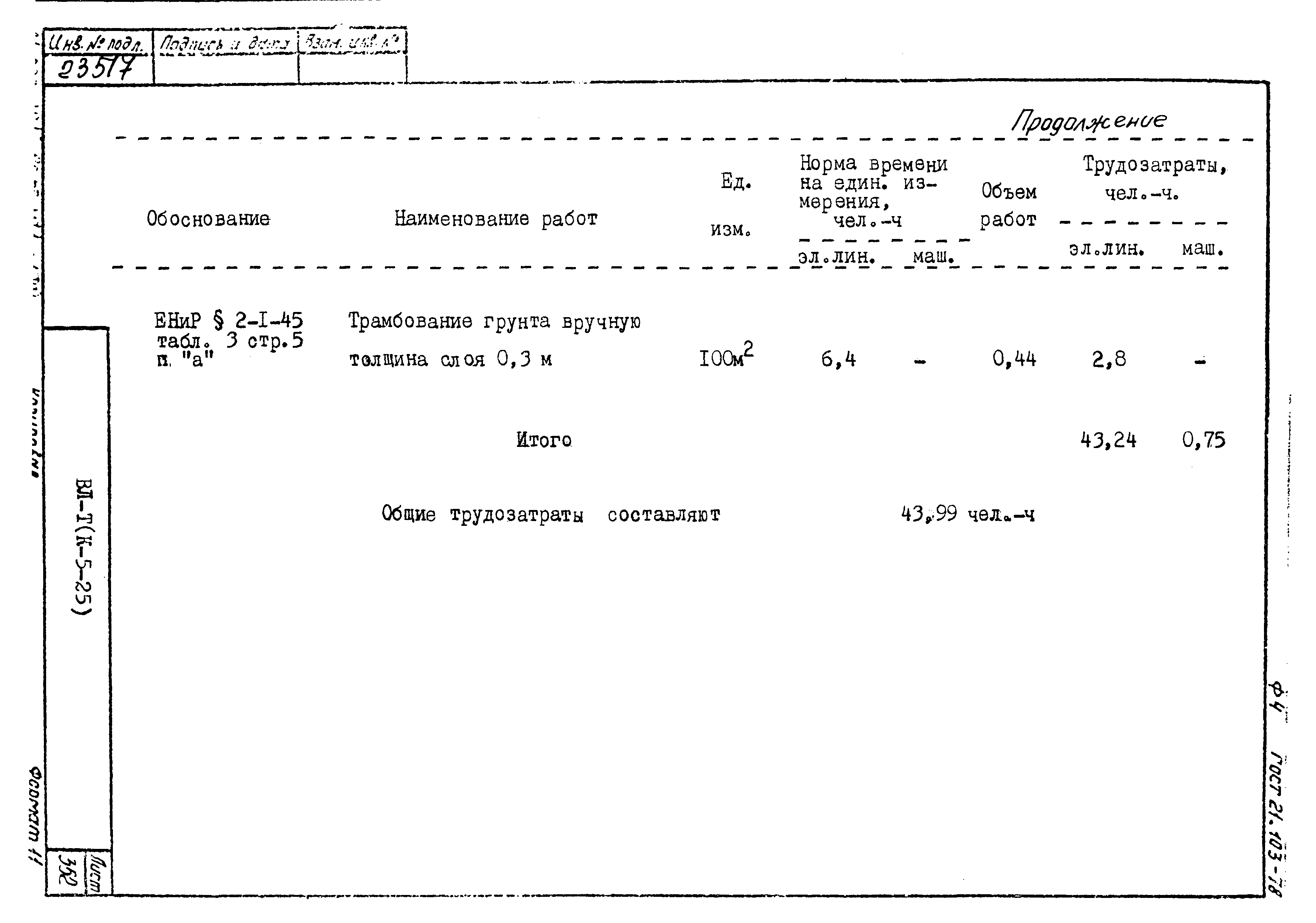 Технологическая карта К-5-25-37