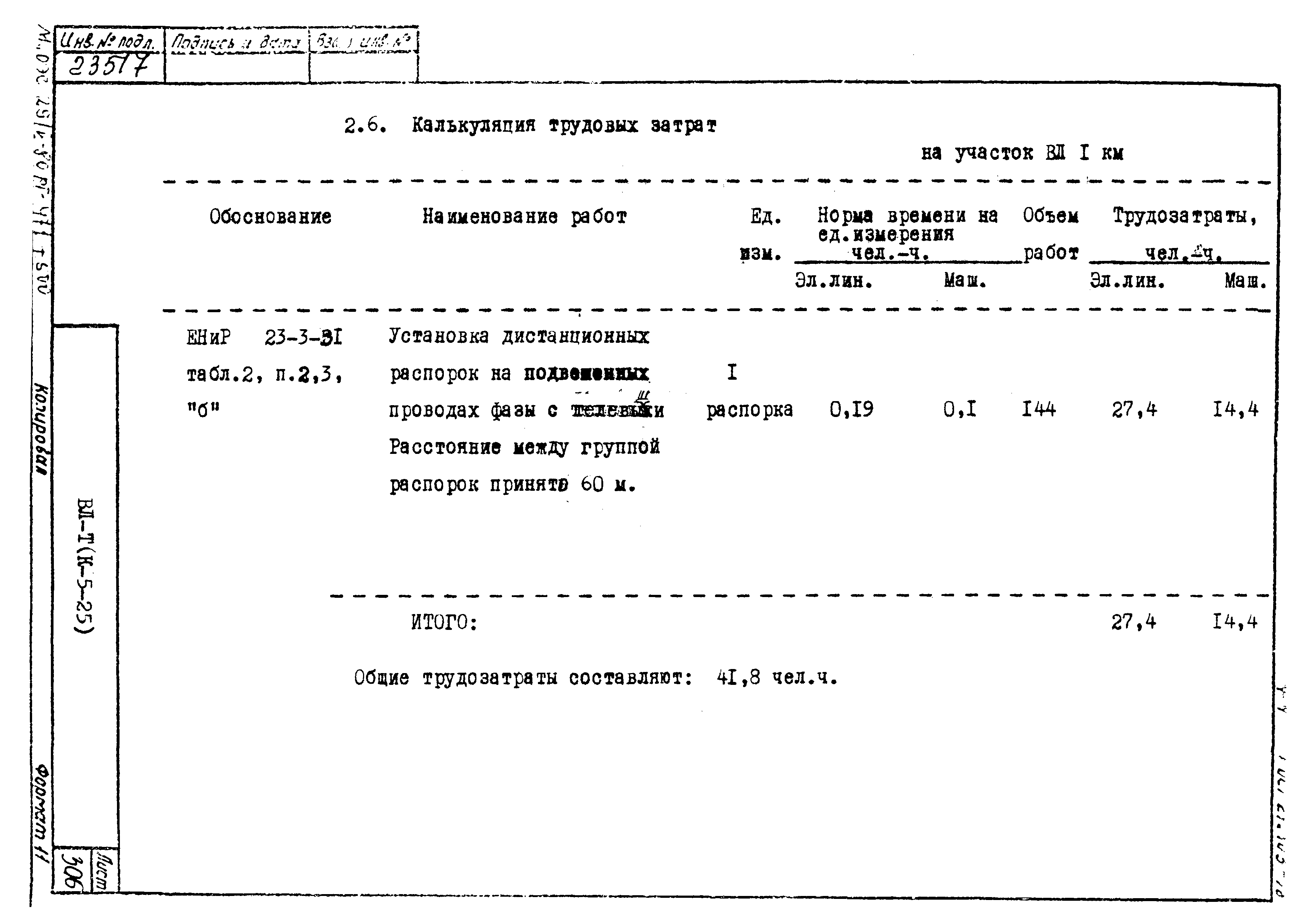 Технологическая карта К-5-25-31