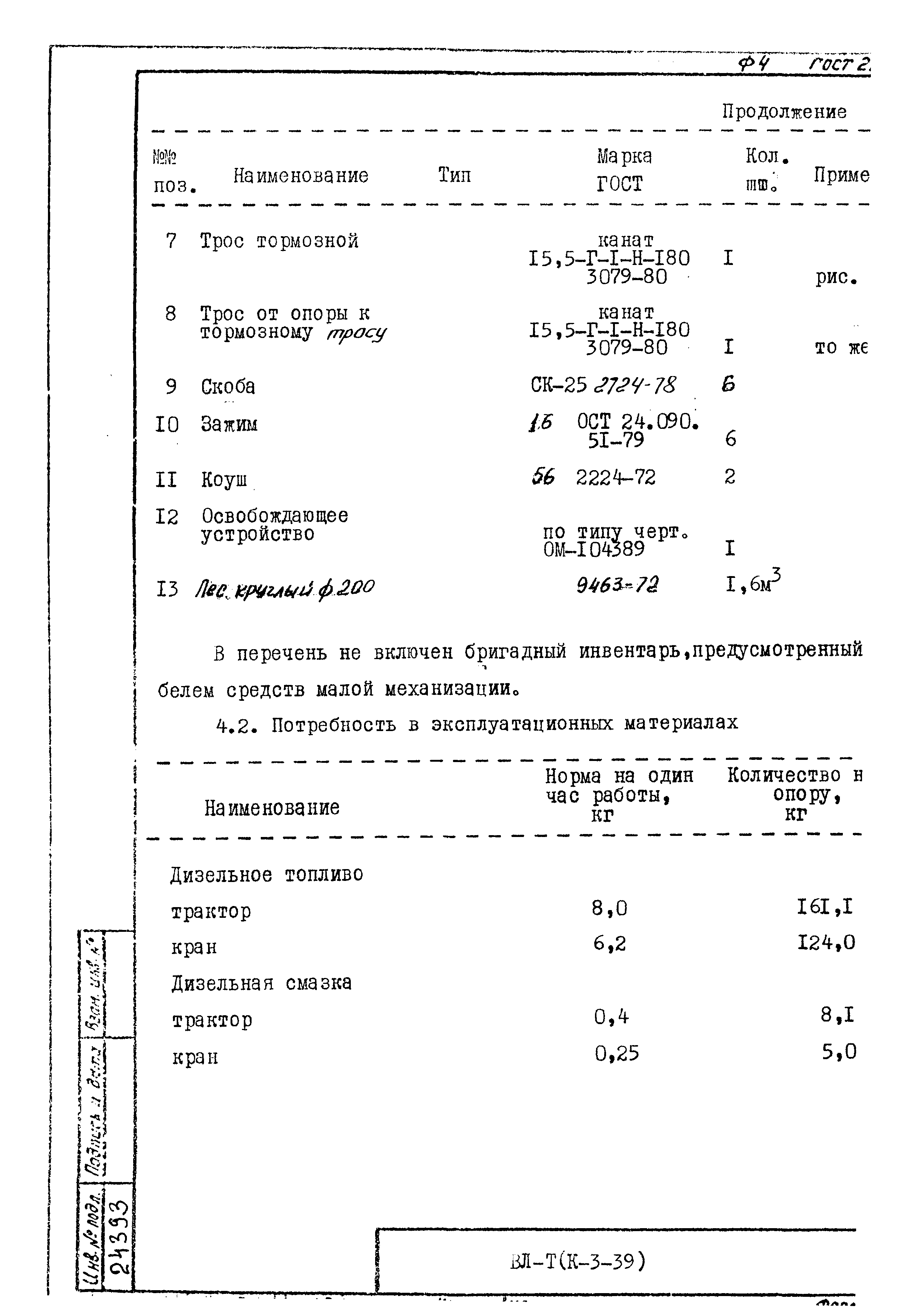 Технологические карты К-3-39-11