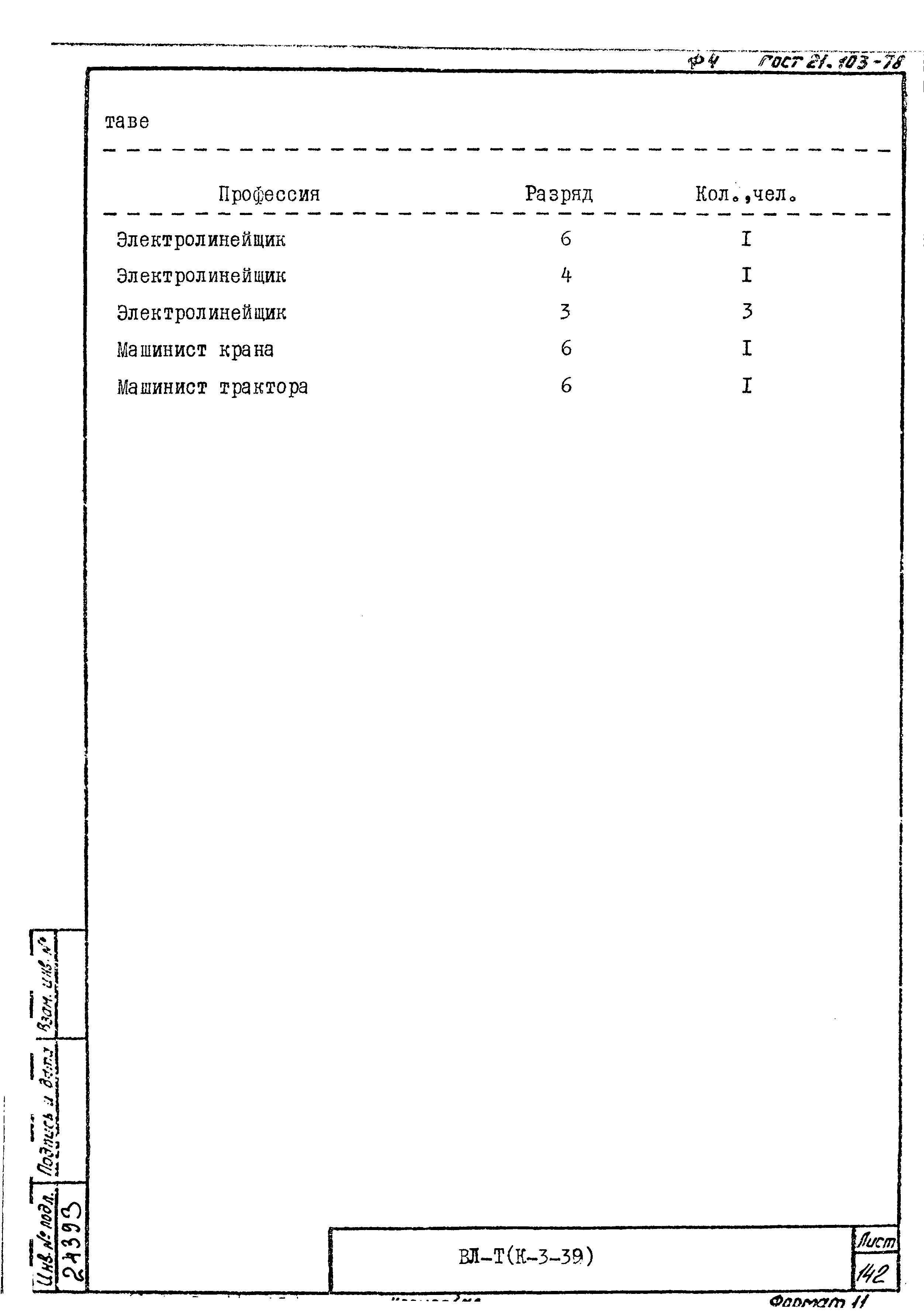 Технологические карты К-3-39-11