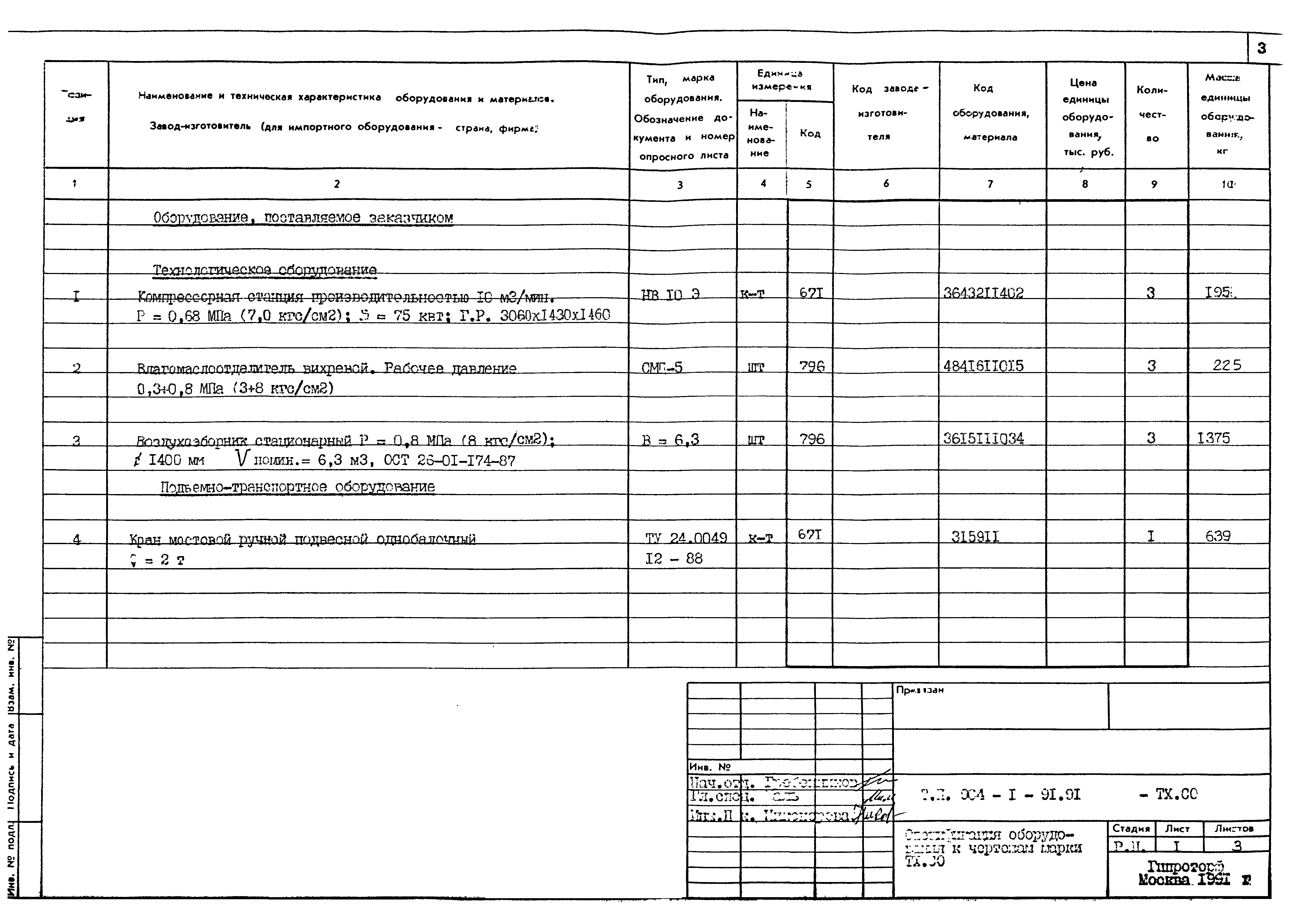 Типовой проект 904-1-91.91