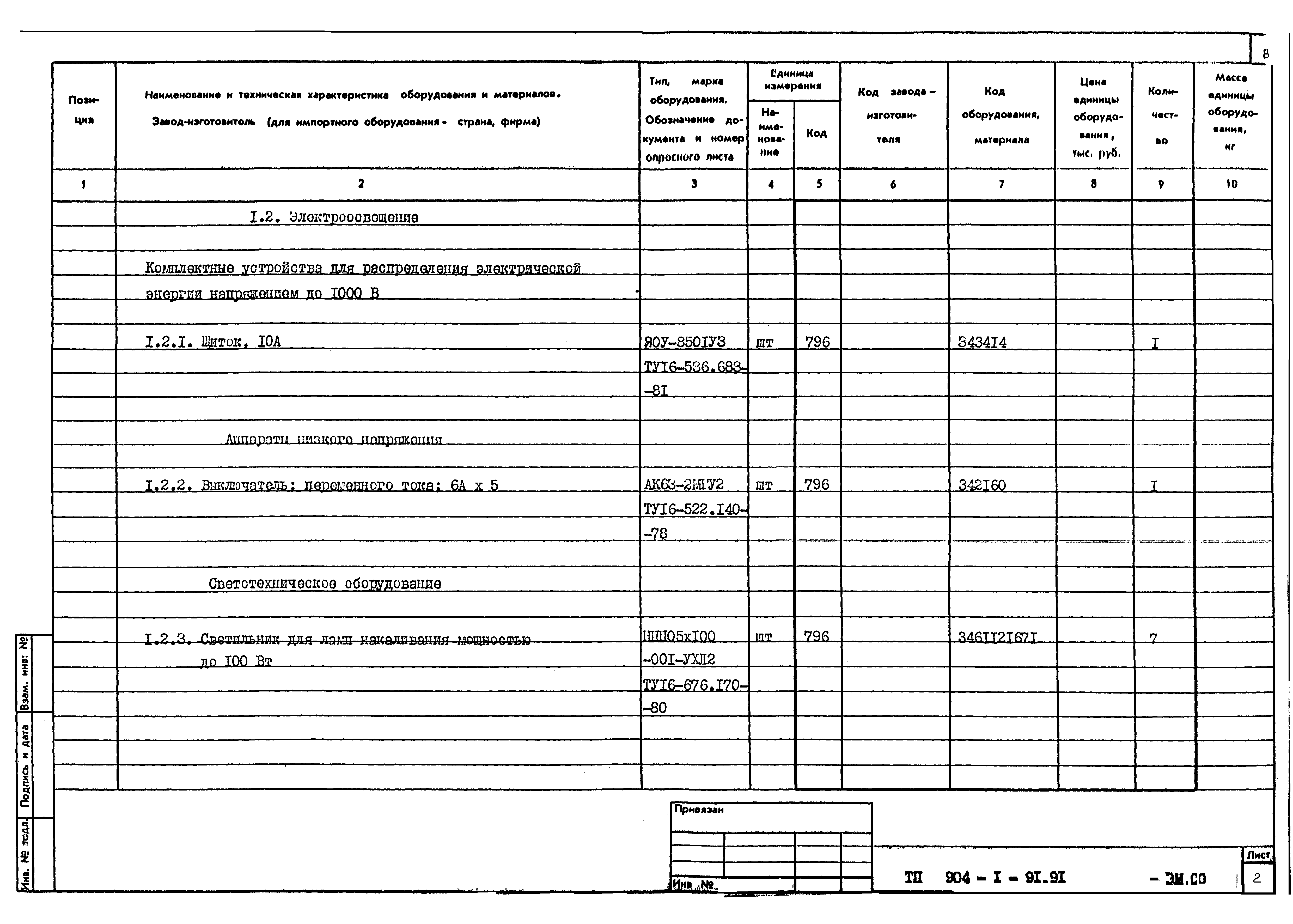 Типовой проект 904-1-91.91