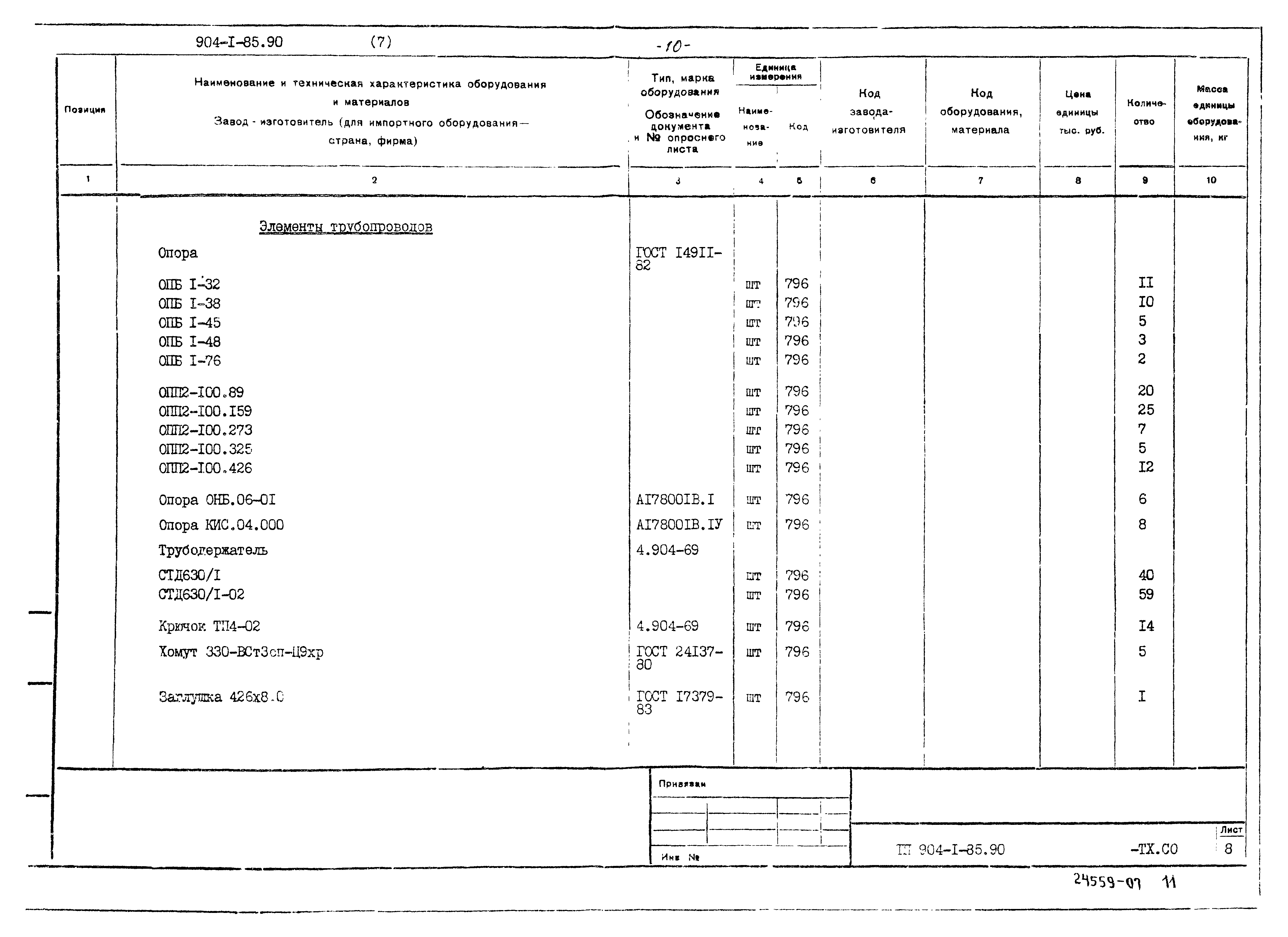 Типовой проект 904-1-85.90