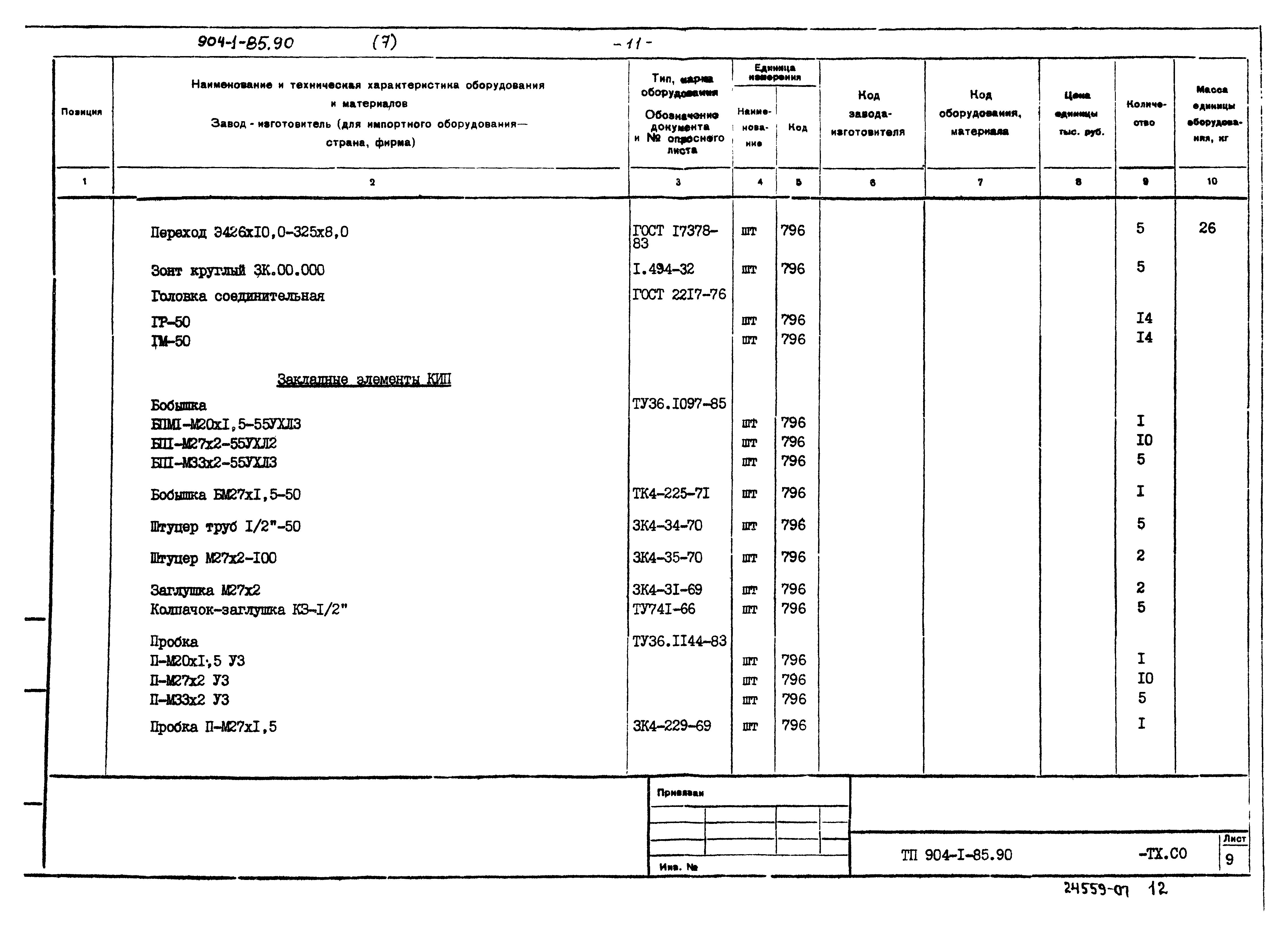 Типовой проект 904-1-85.90