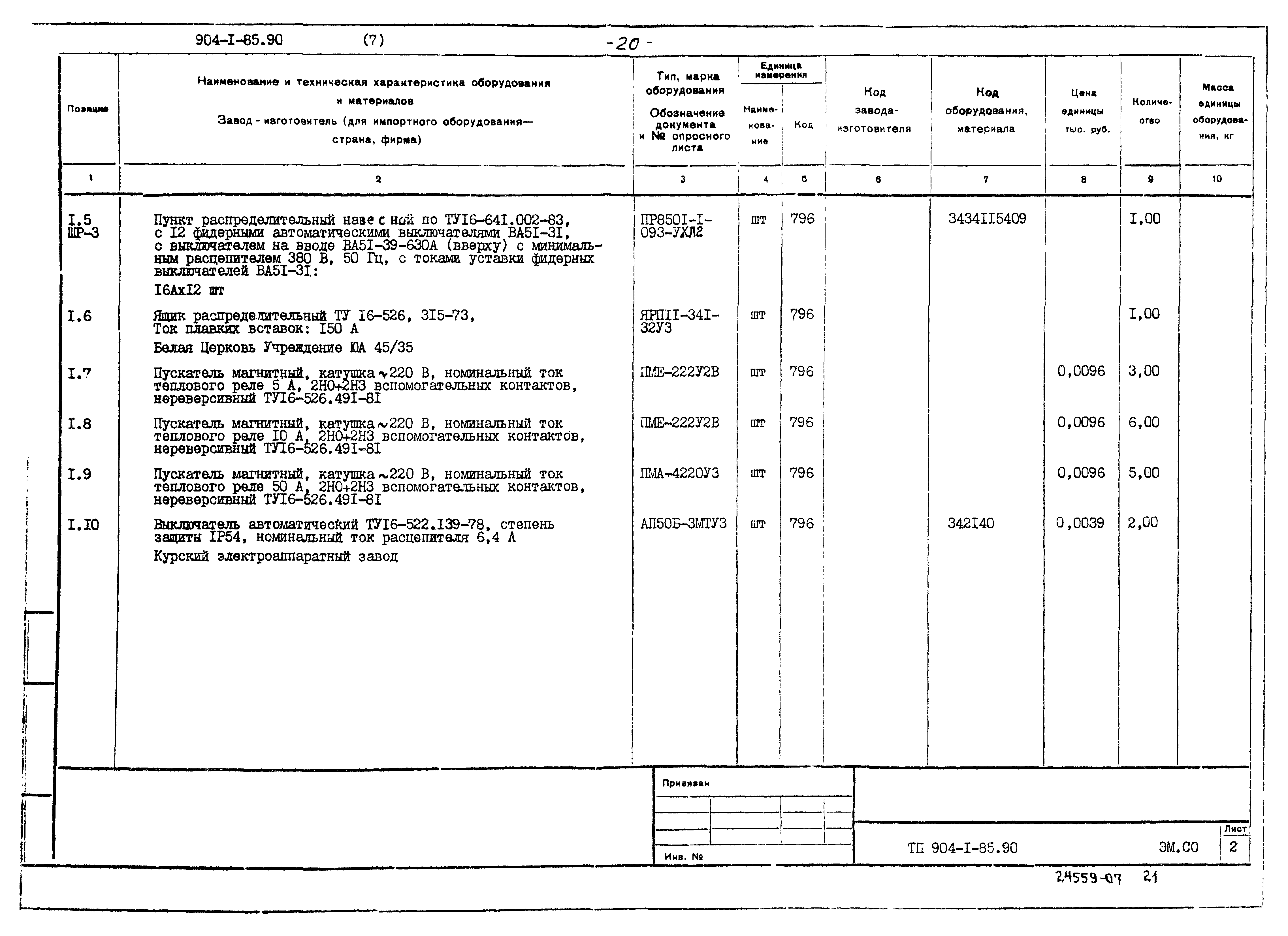 Типовой проект 904-1-85.90