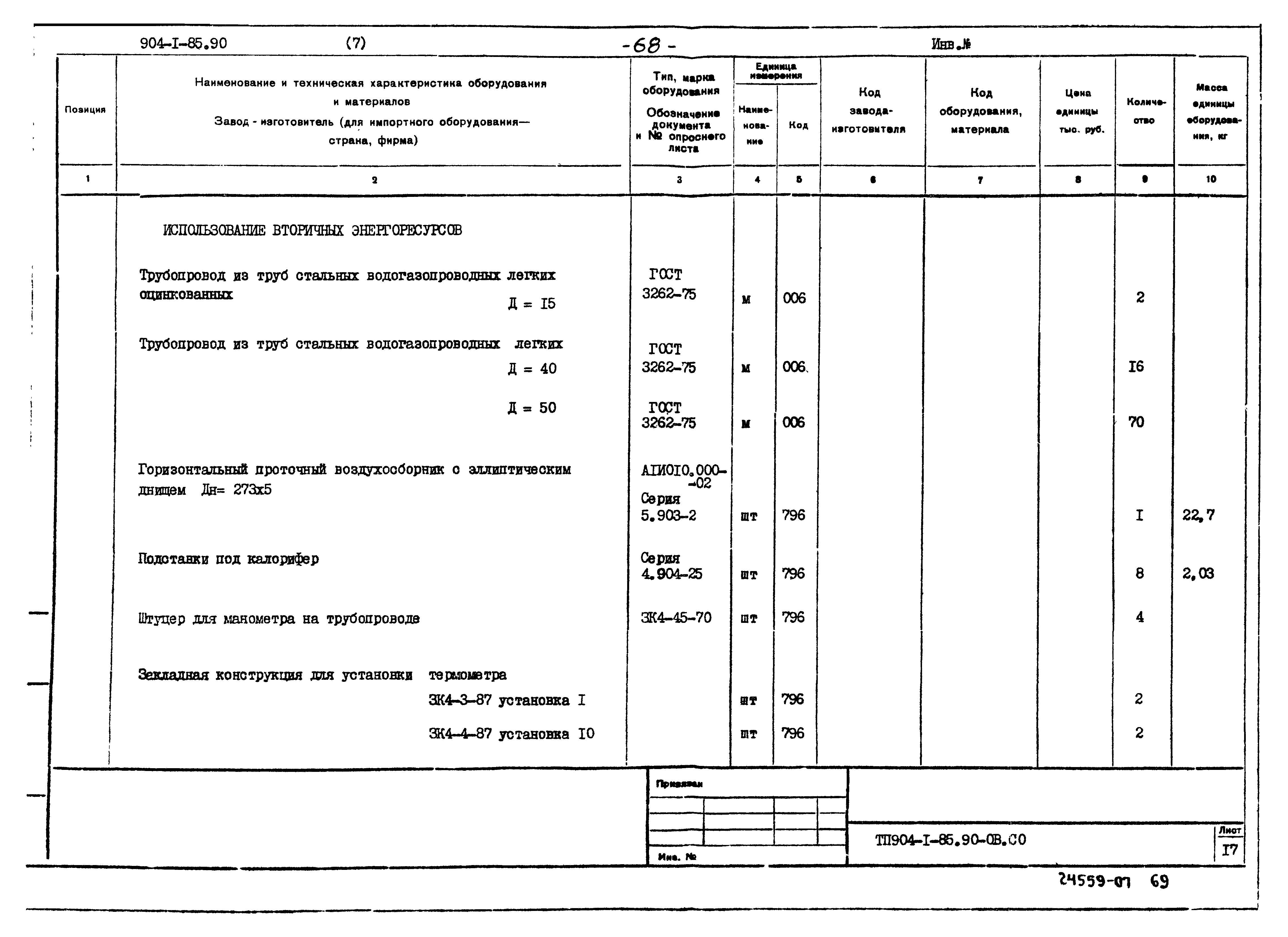 Типовой проект 904-1-85.90