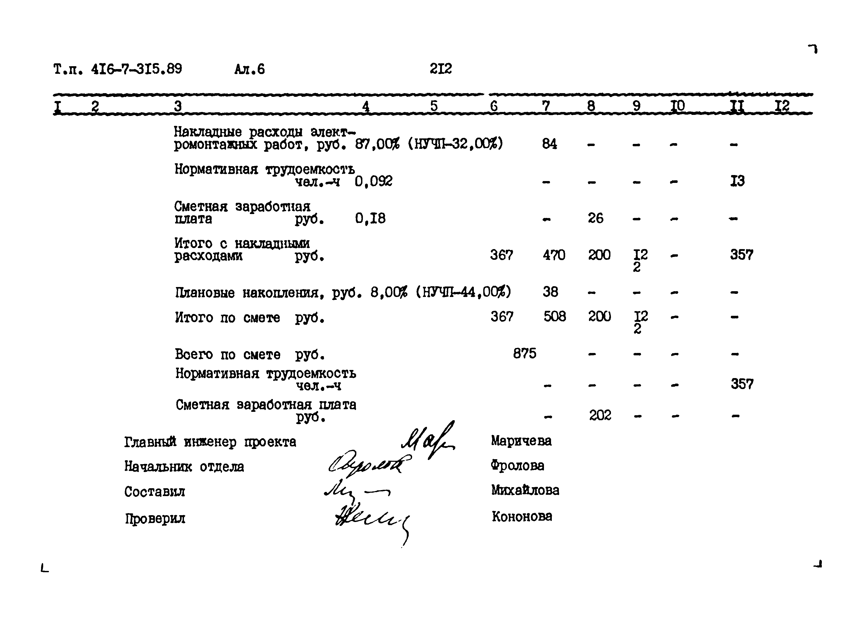 Типовой проект 416-7-315.89