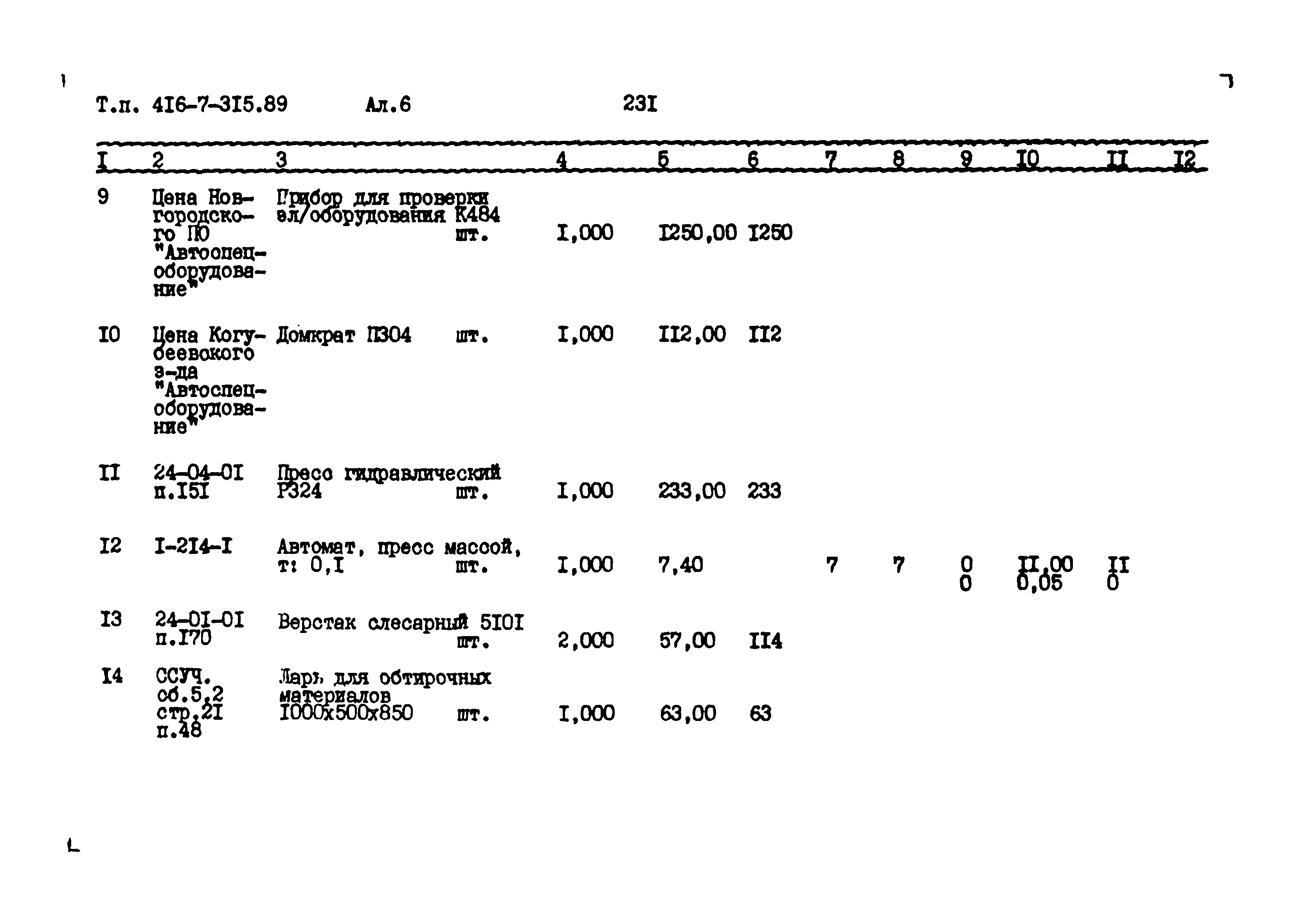 Типовой проект 416-7-315.89