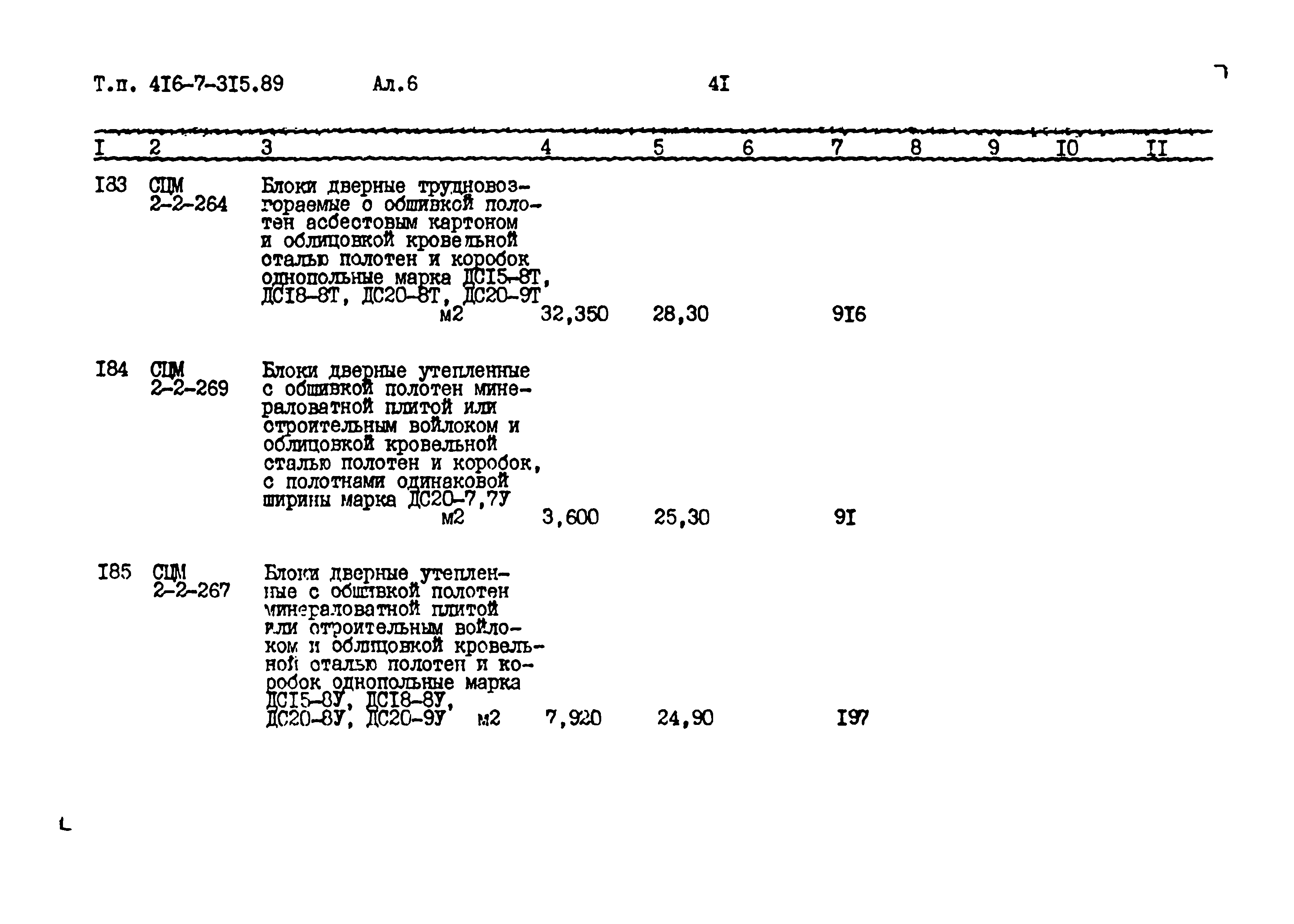 Типовой проект 416-7-315.89