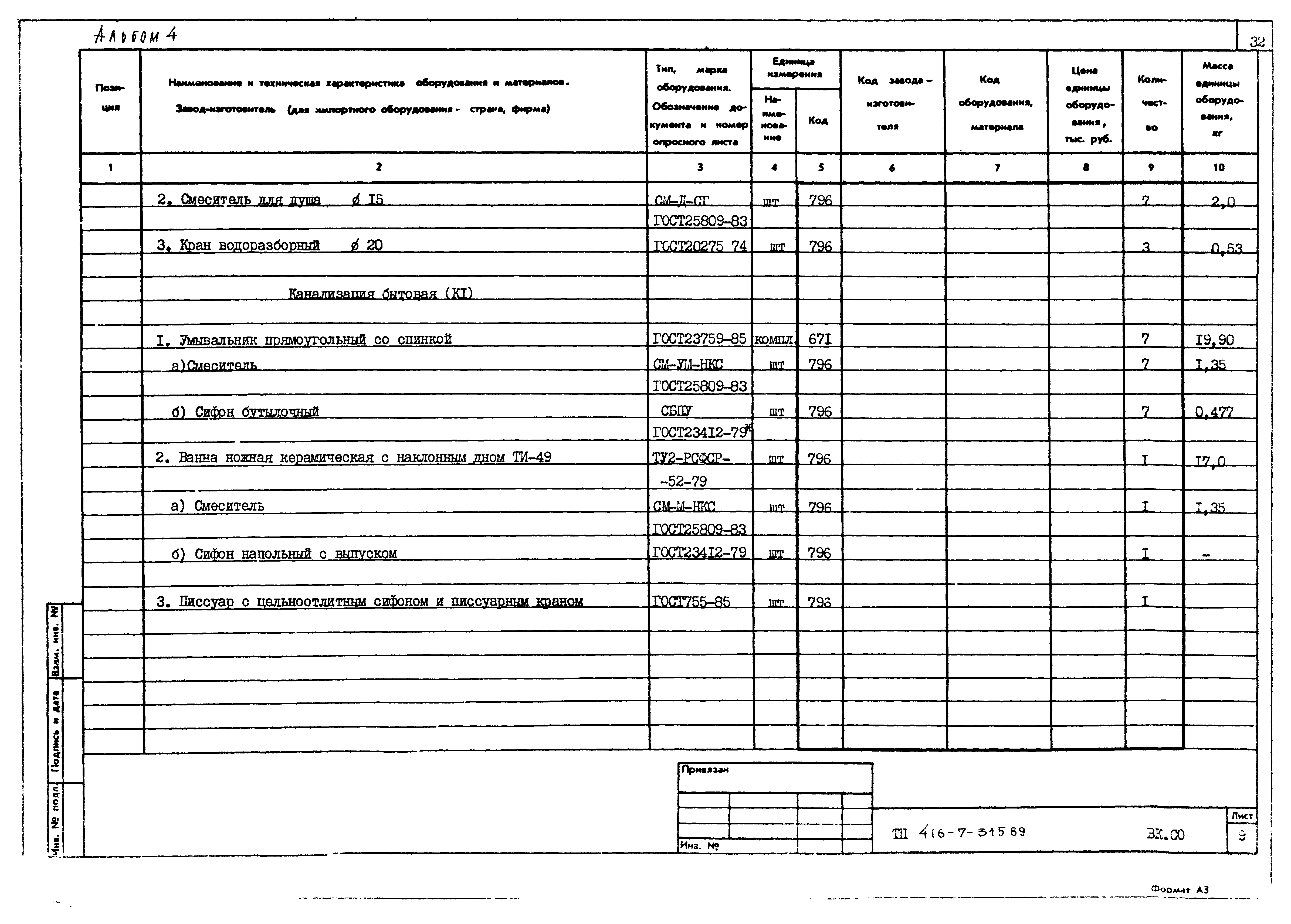 Типовой проект 416-7-315.89