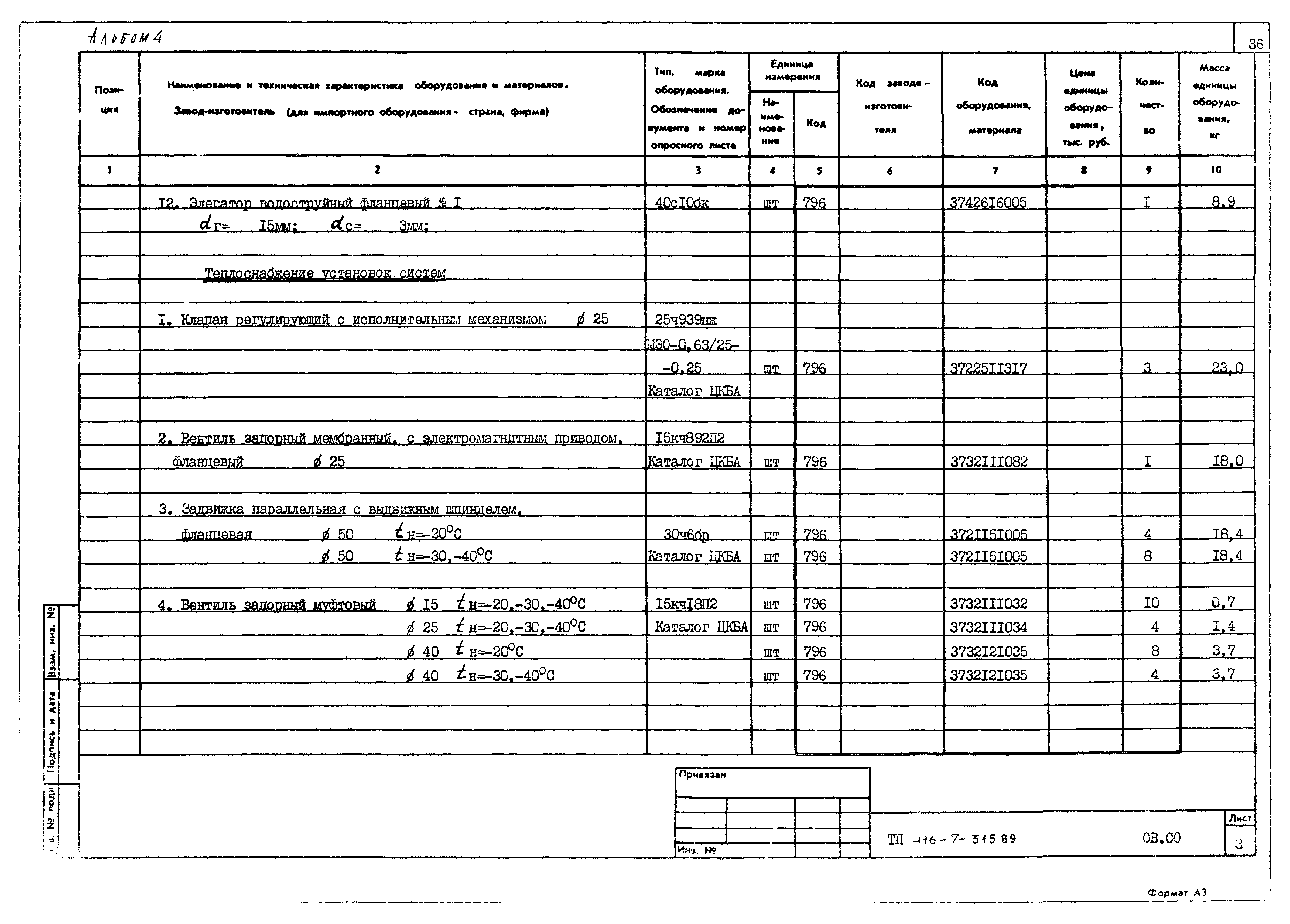 Типовой проект 416-7-315.89