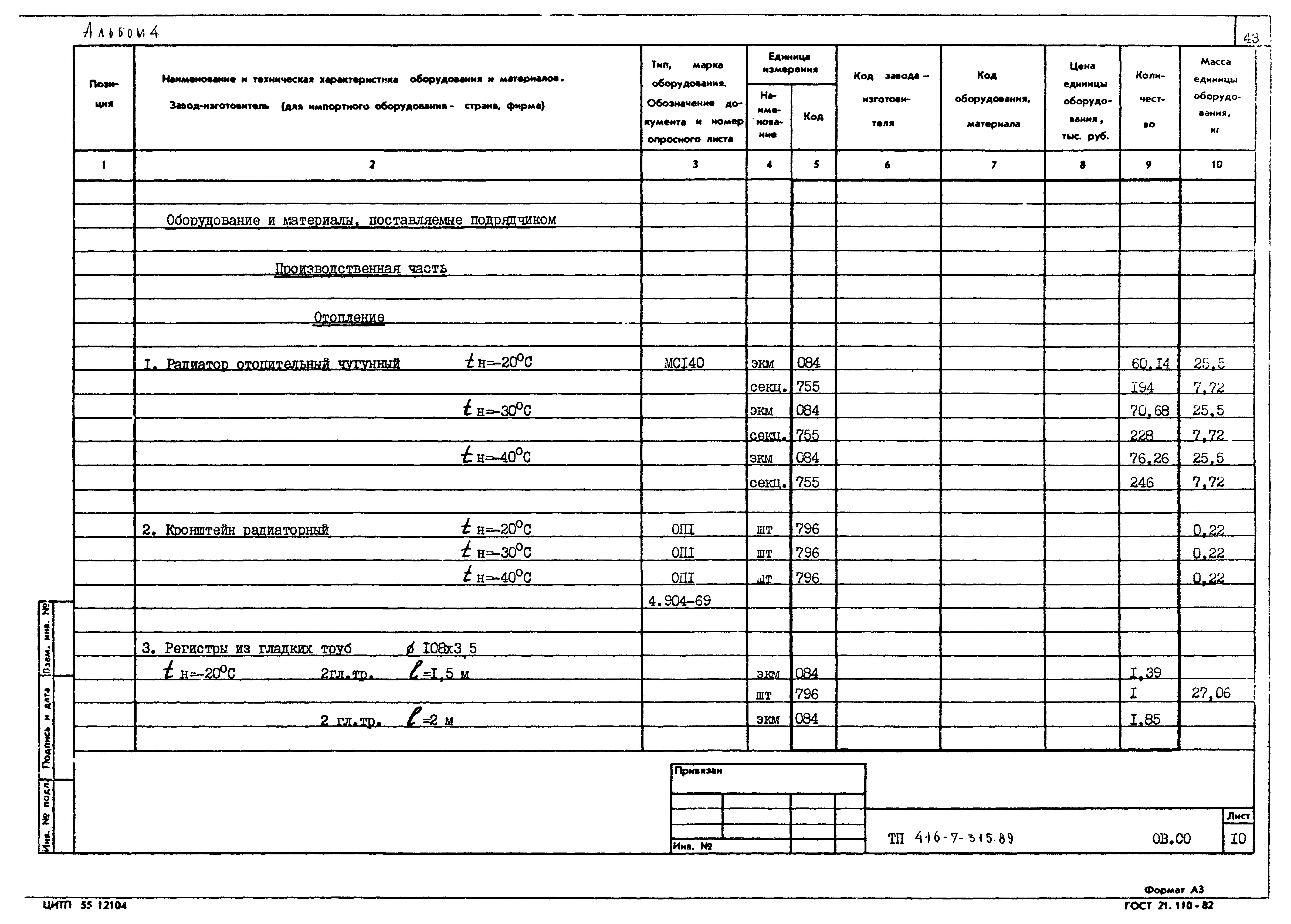Типовой проект 416-7-315.89