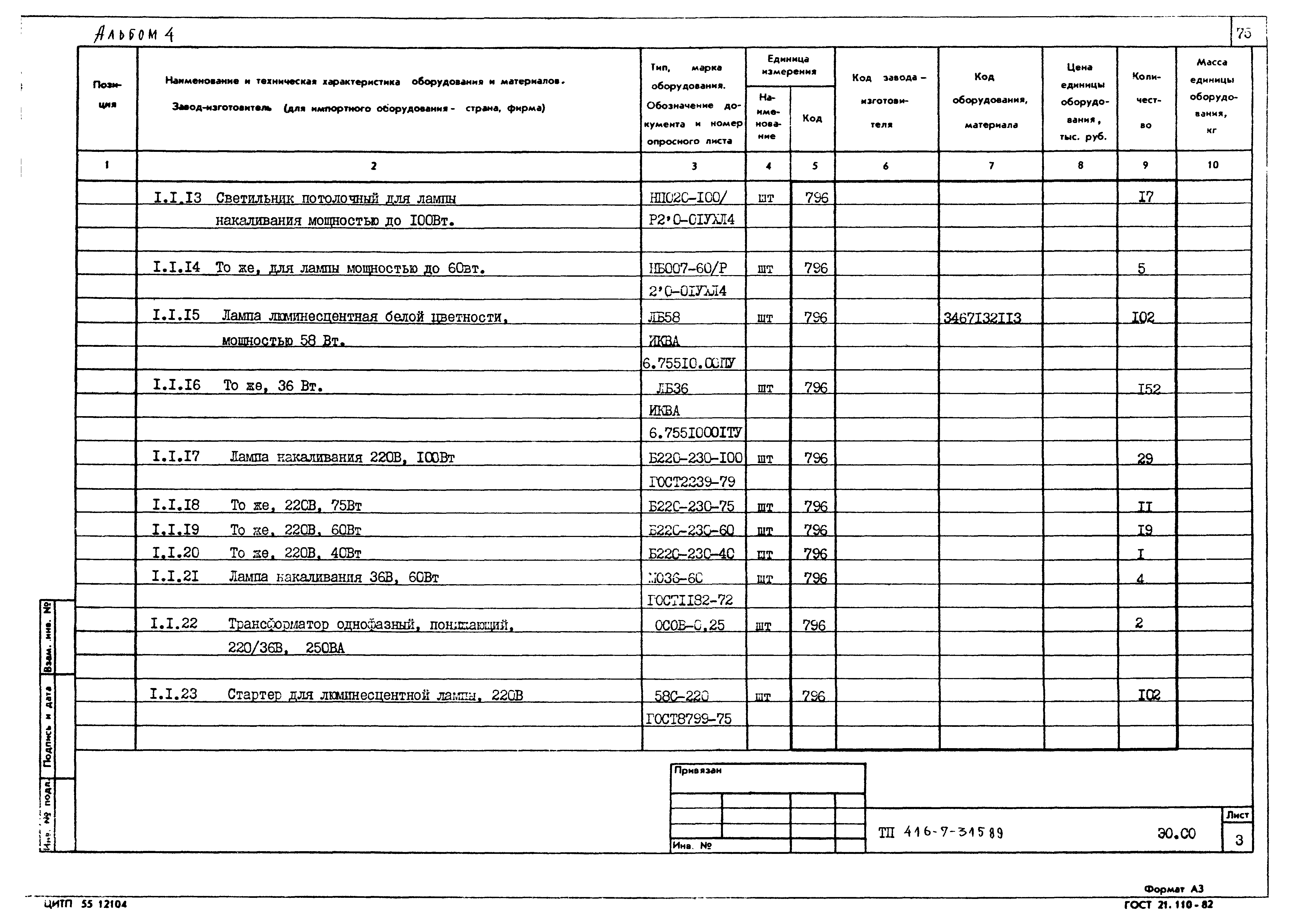 Типовой проект 416-7-315.89