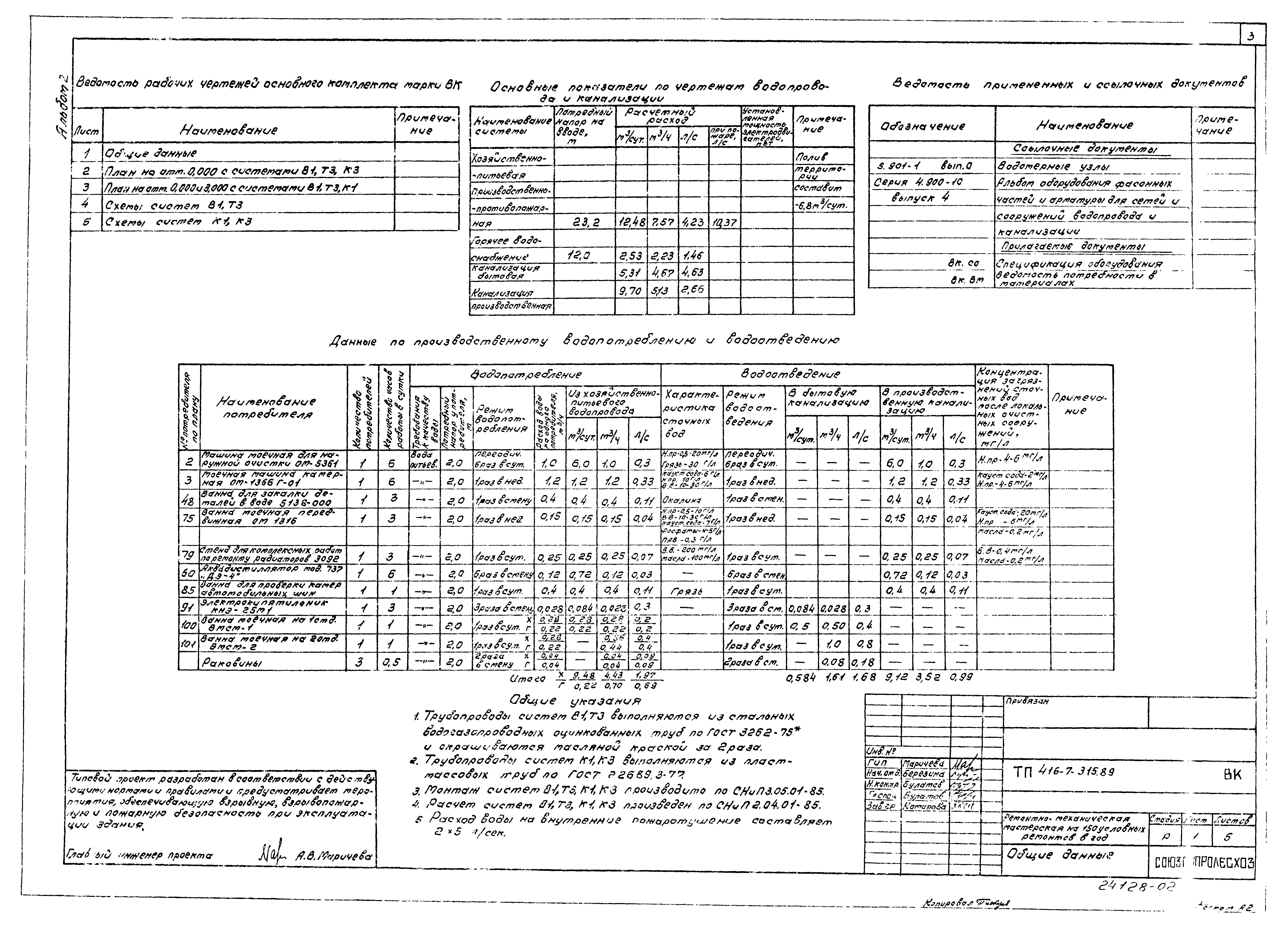 Типовой проект 416-7-315.89