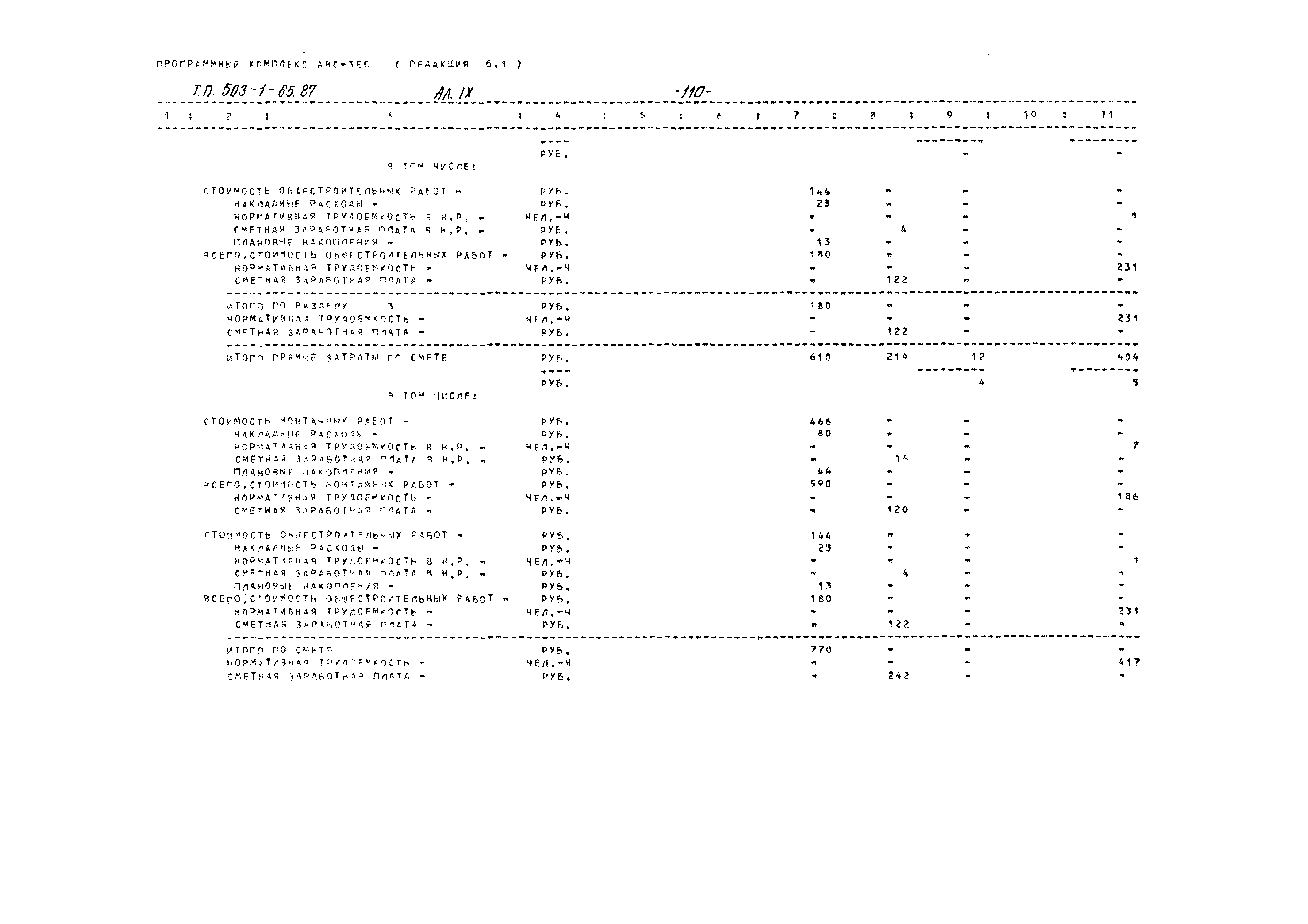 Типовой проект 503-1-65.87