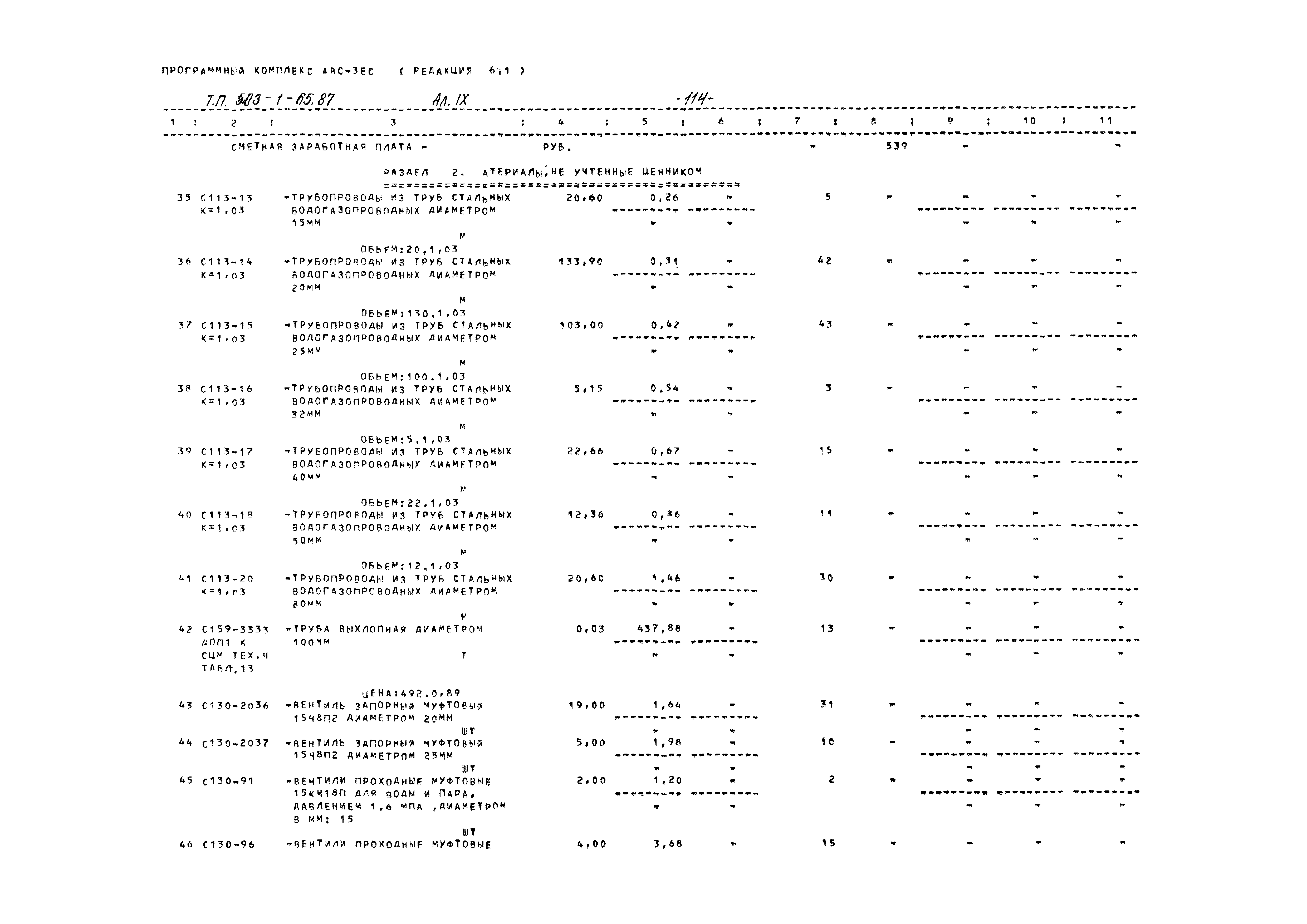 Типовой проект 503-1-65.87