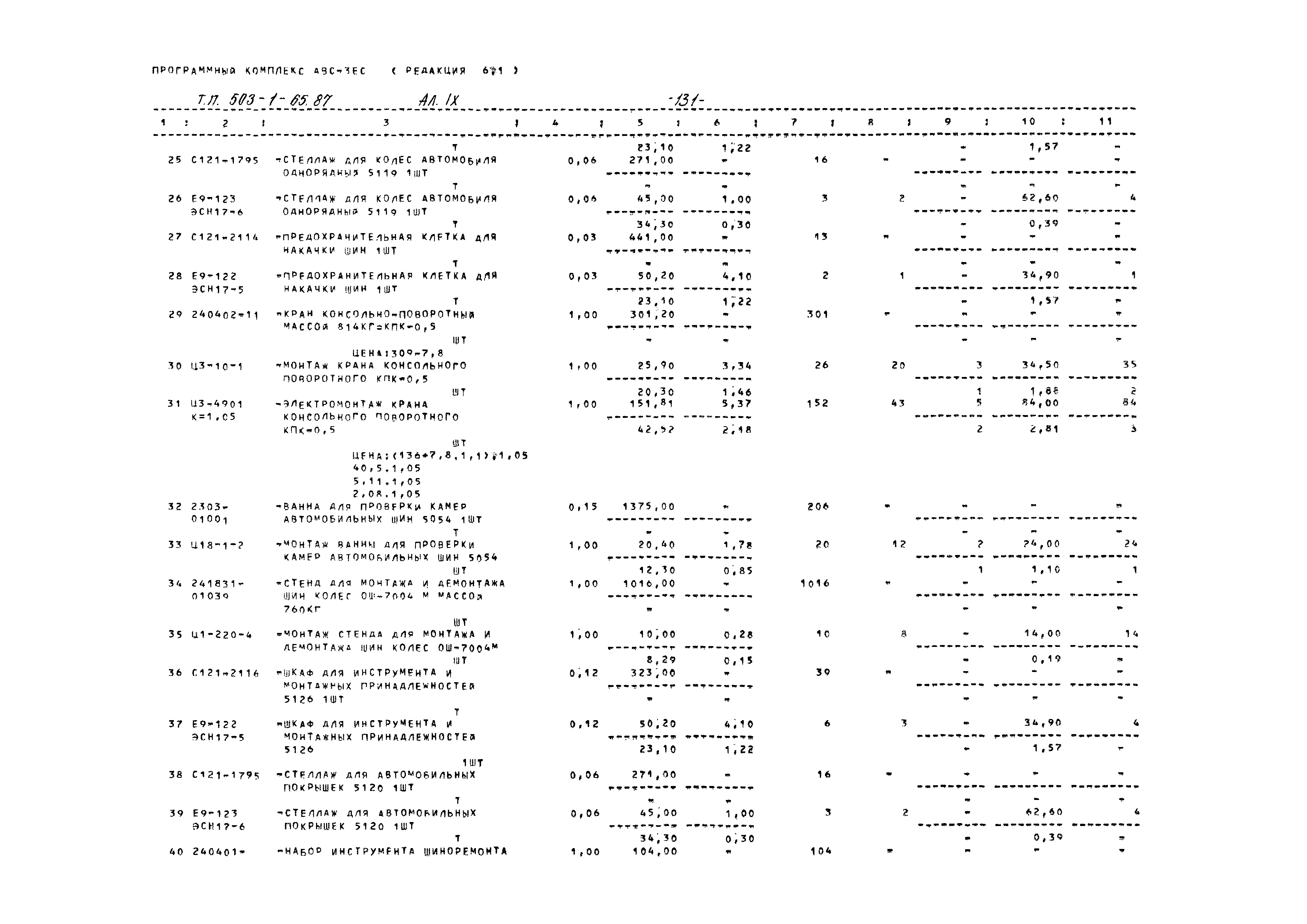 Типовой проект 503-1-65.87