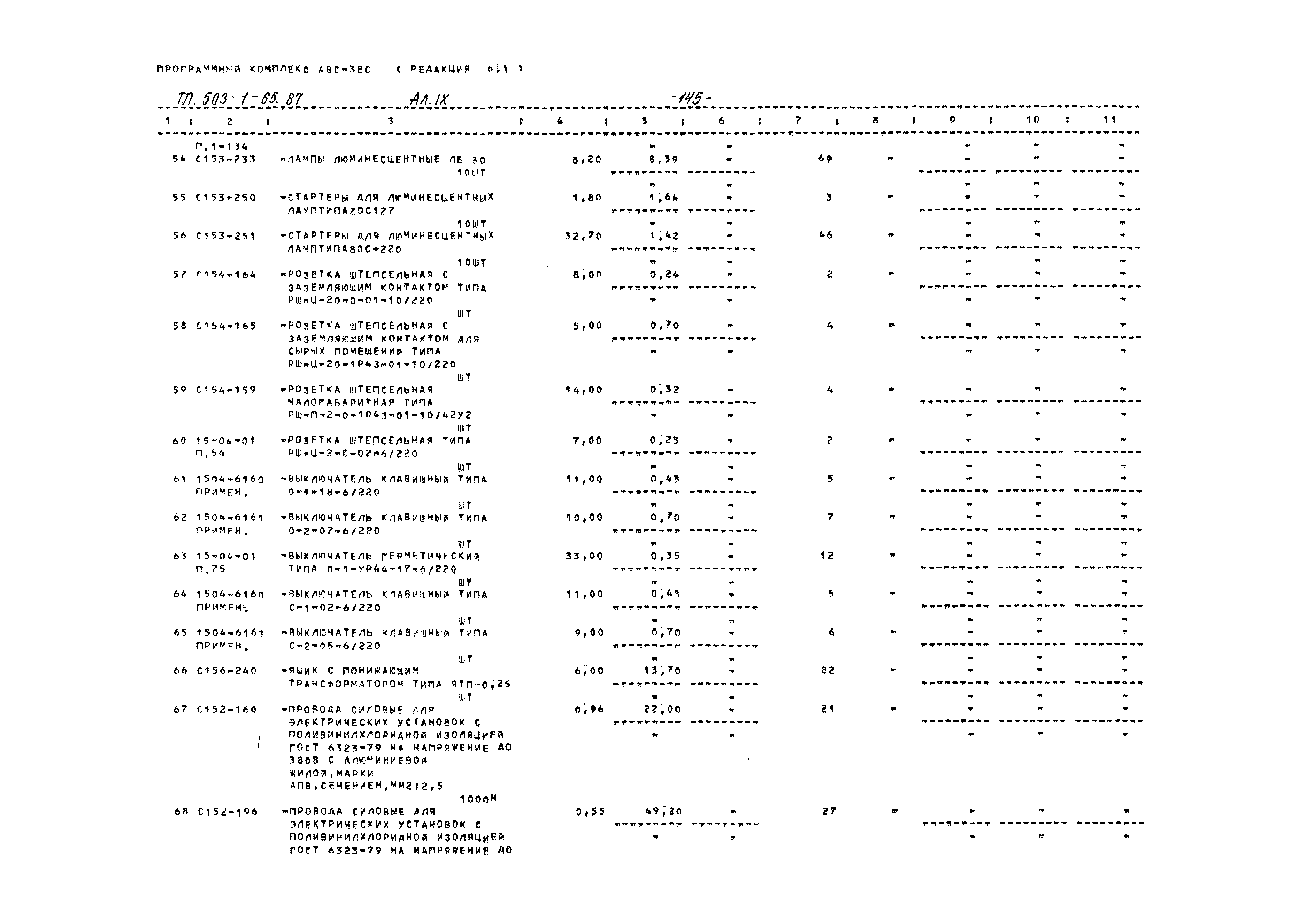 Типовой проект 503-1-65.87