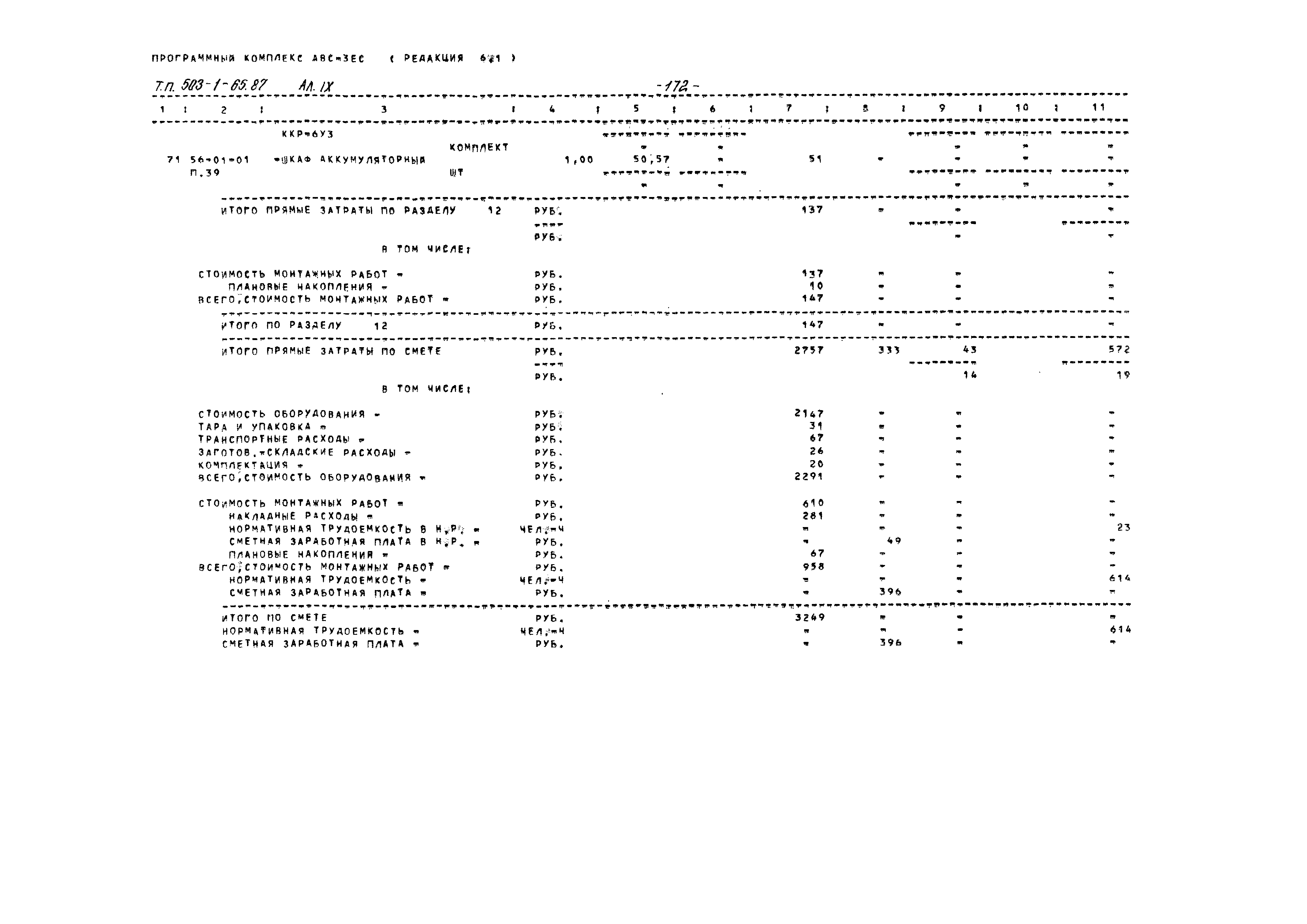 Типовой проект 503-1-65.87