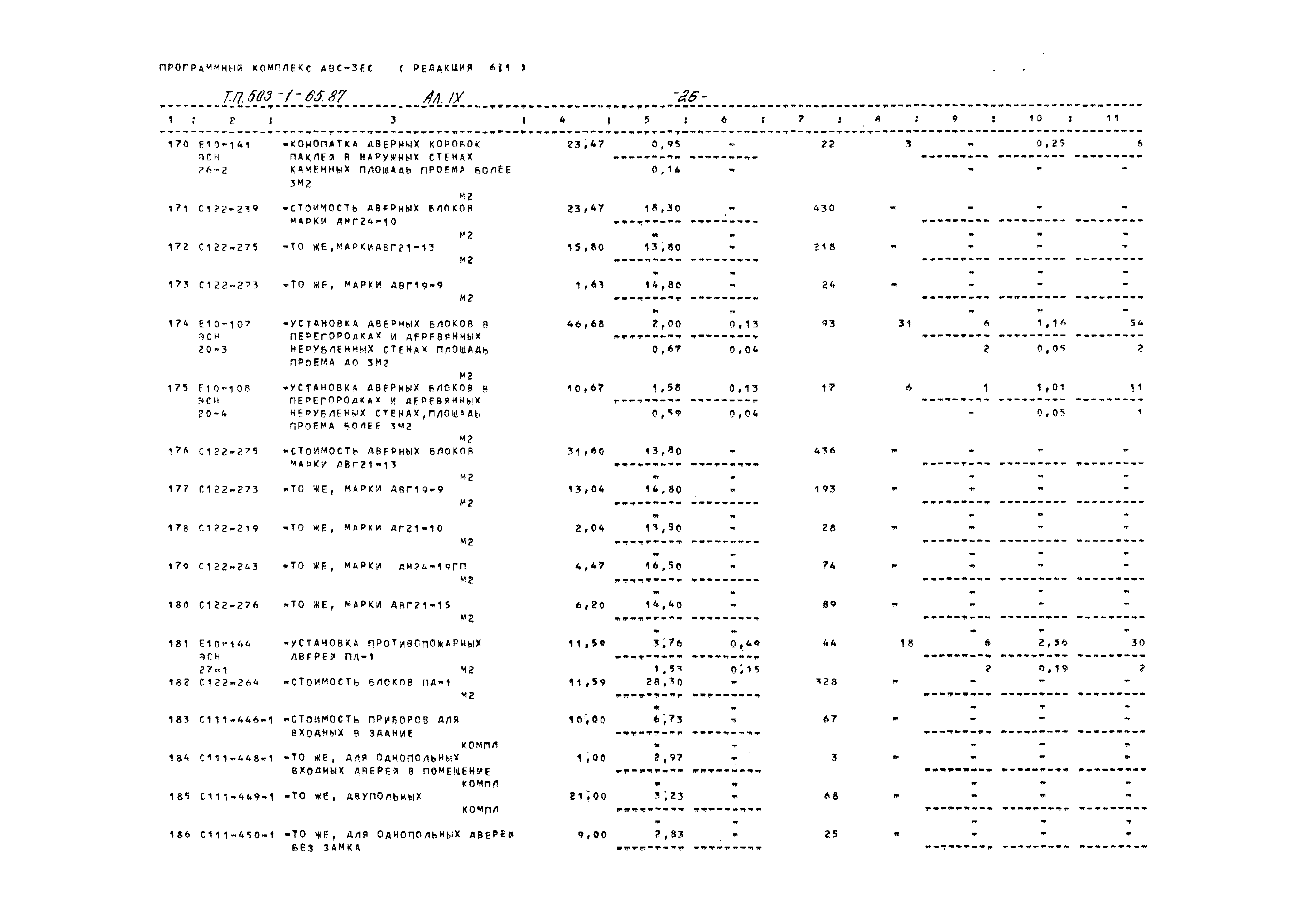 Типовой проект 503-1-65.87