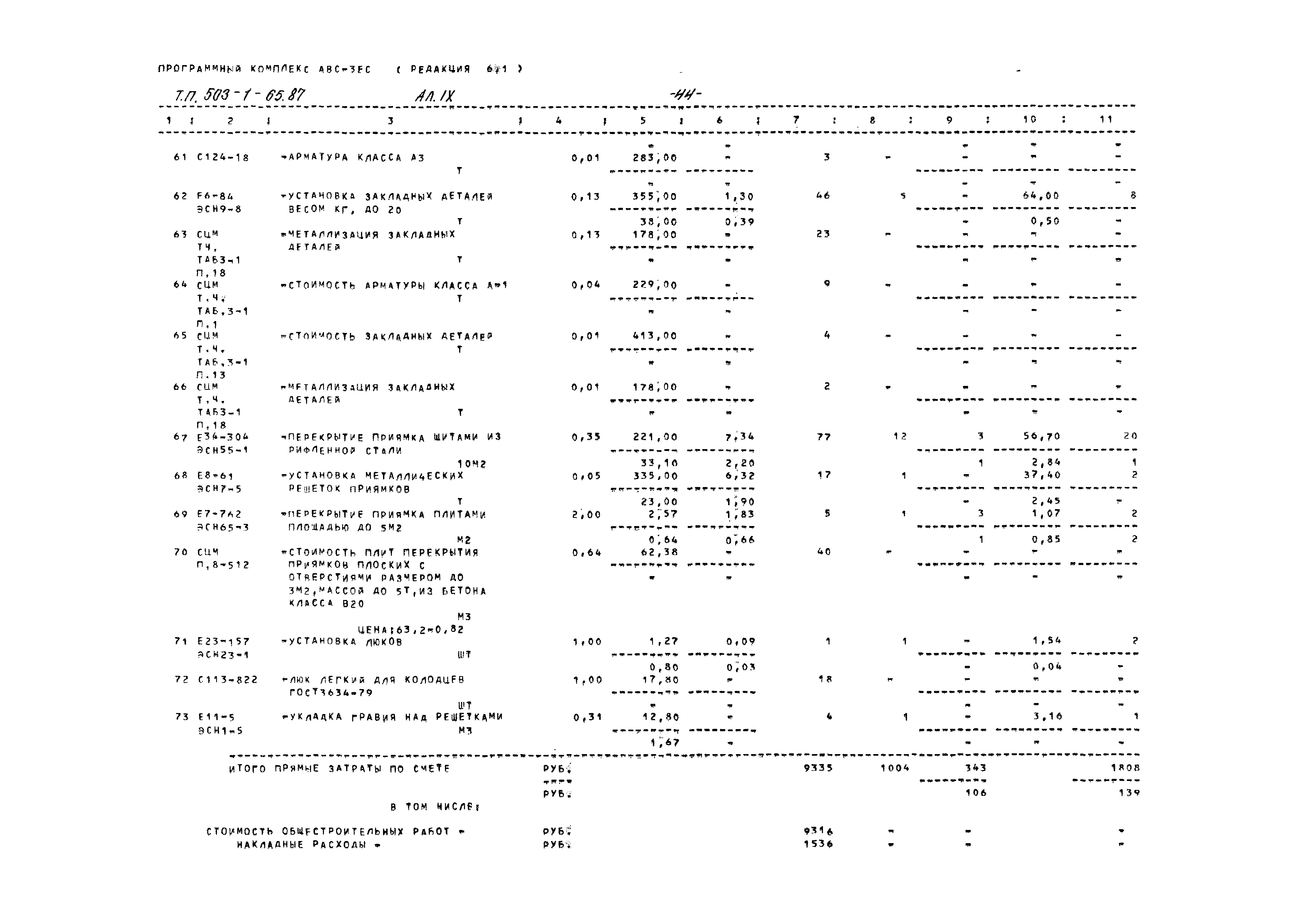 Типовой проект 503-1-65.87