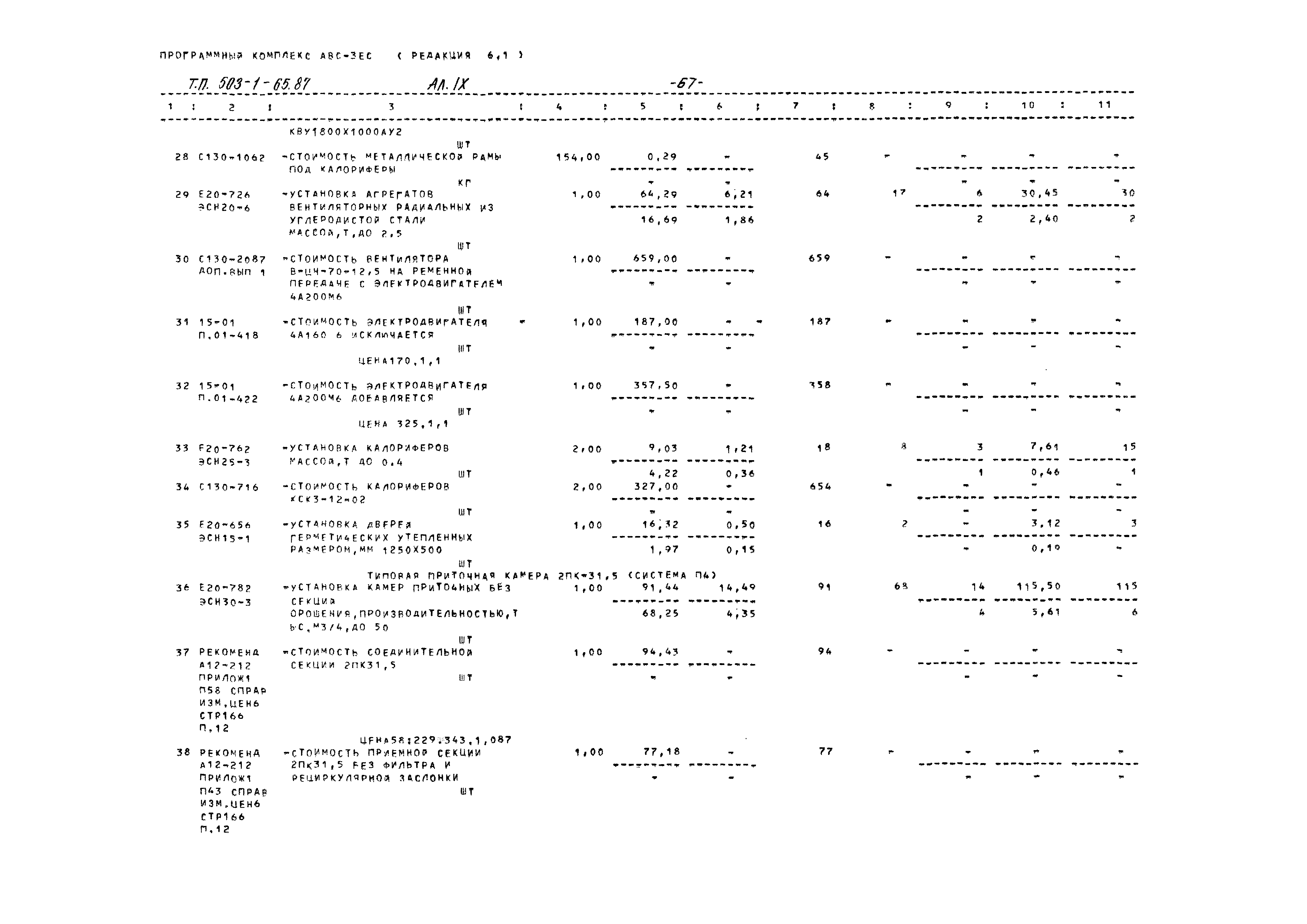 Типовой проект 503-1-65.87