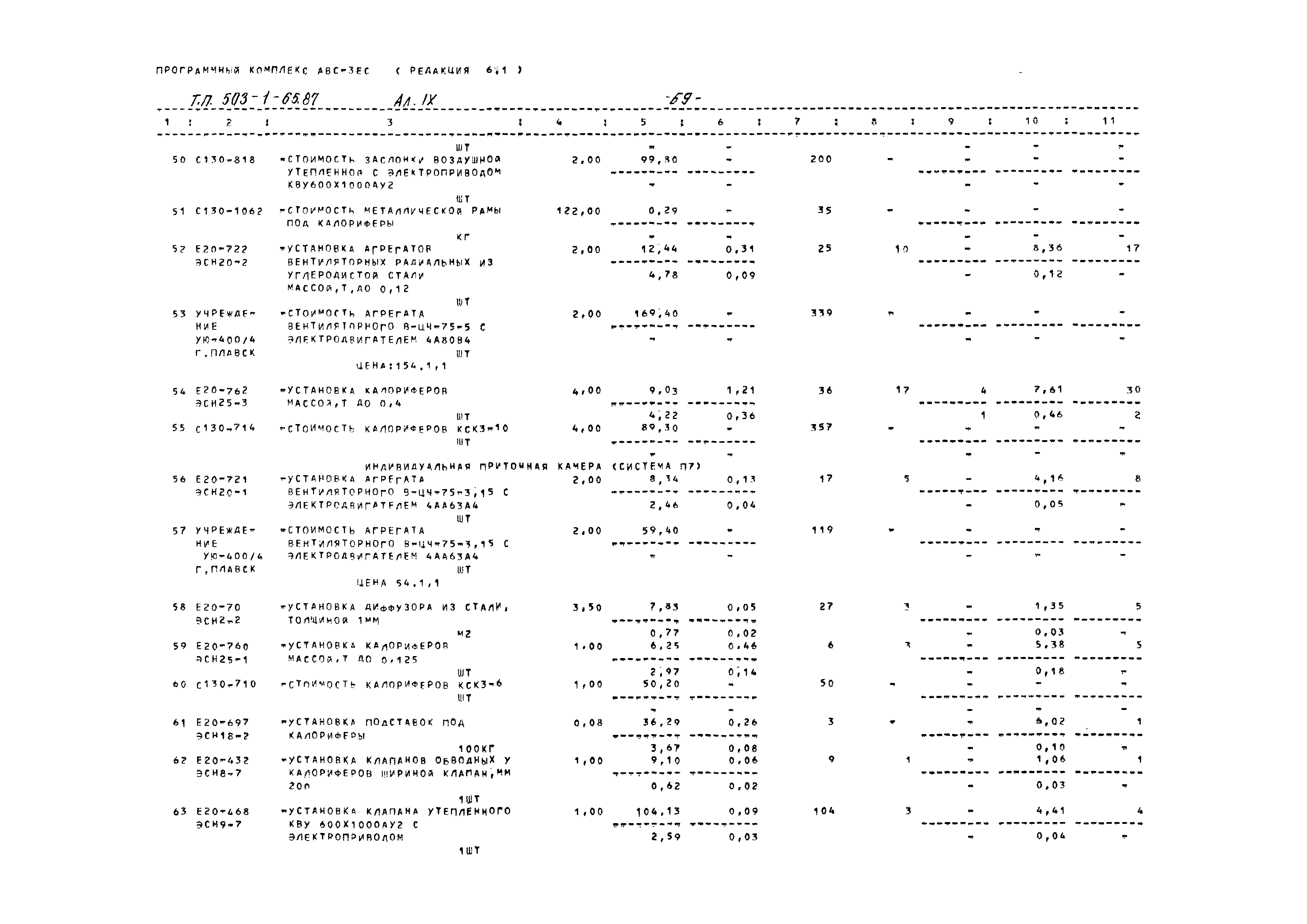 Типовой проект 503-1-65.87